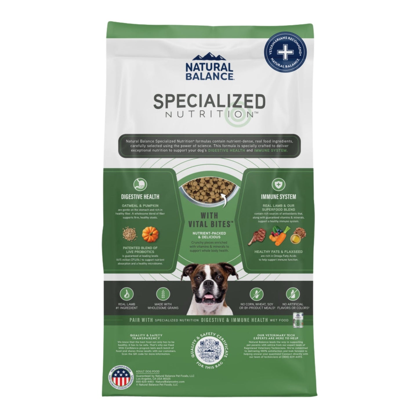 Natural Balance Pet Foods Specialized Digestive & Immune Dry Dog Food Lamb & Oatmeal