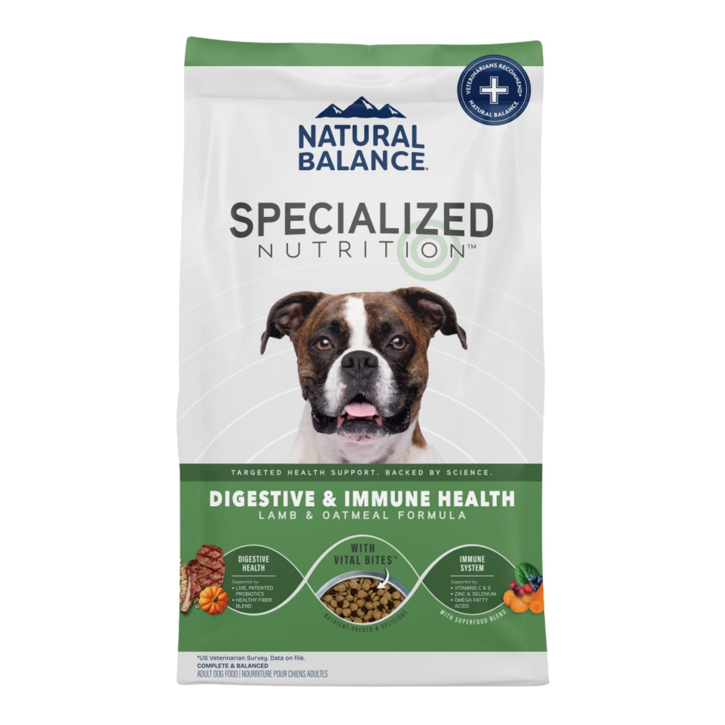 Natural Balance Pet Foods Specialized Digestive & Immune Dry Dog Food Lamb & Oatmeal
