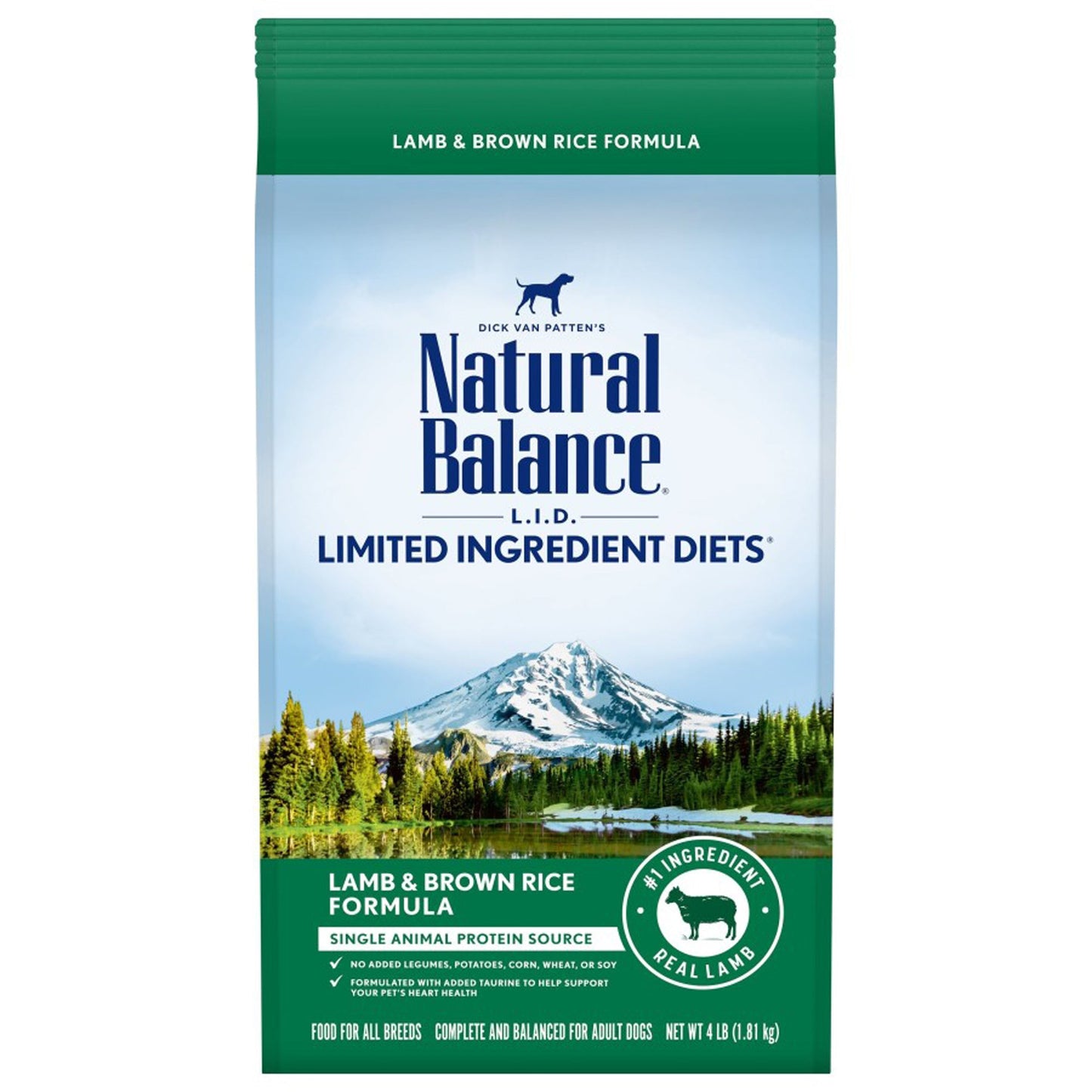 Natural Balance Pet Foods Limited Ingredient Dry Dog Food Lamb & Brown Rice
