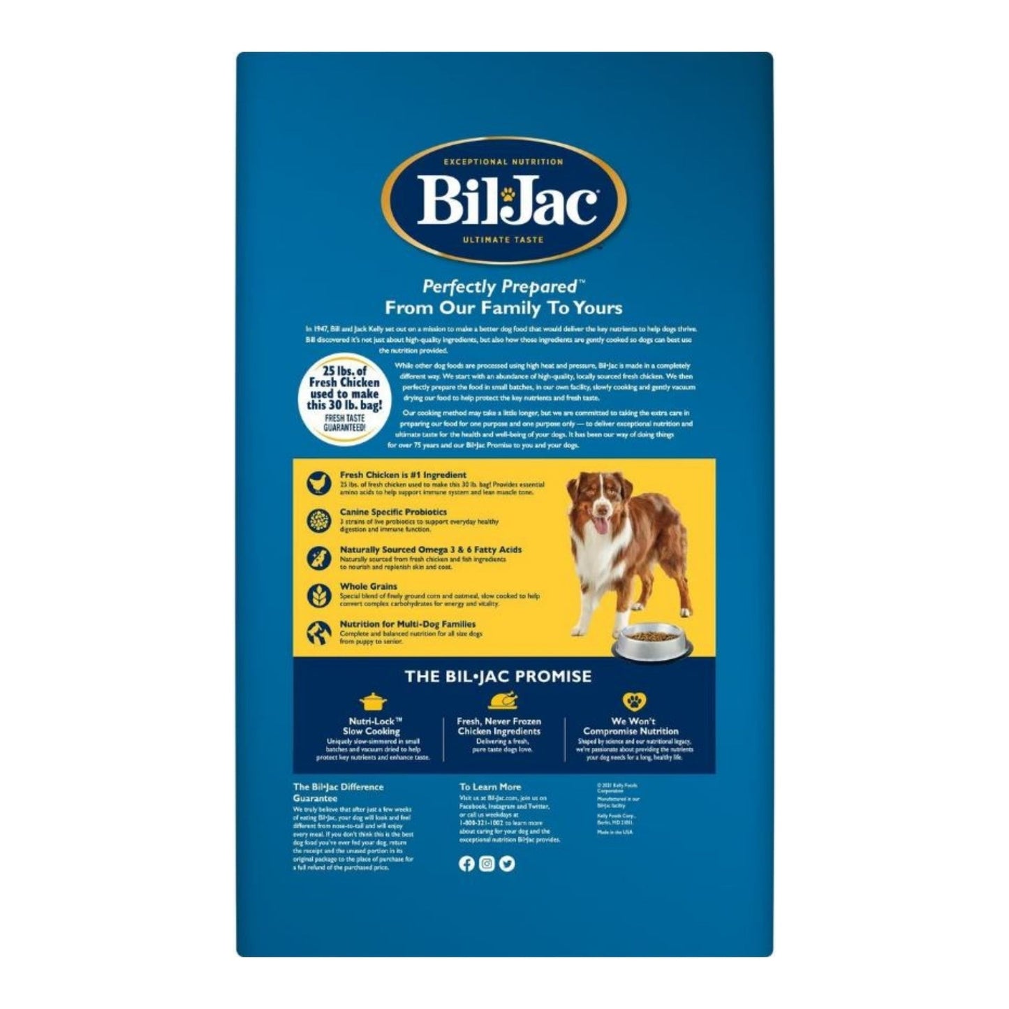 Bil-Jac Select Adult Dog Food Chicken Formula Premium Nutrition for Adult Dogs