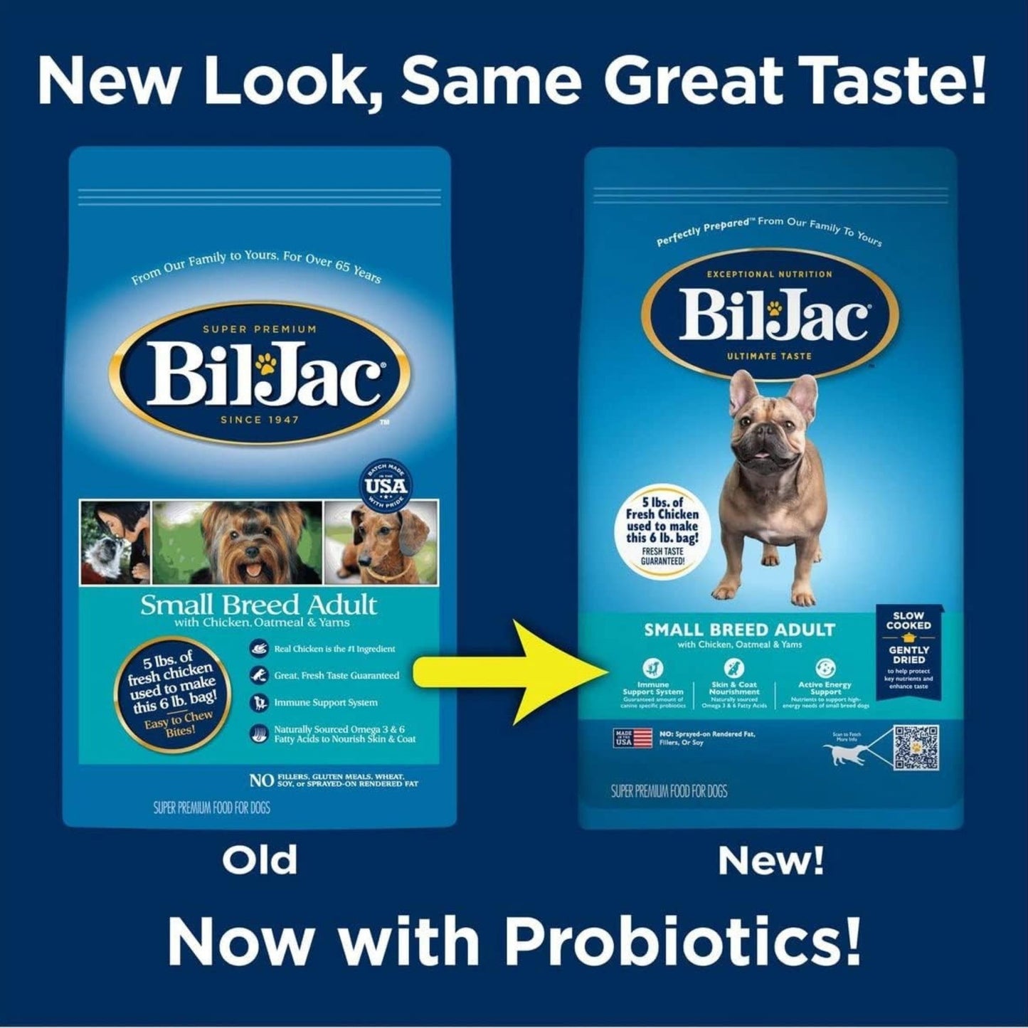 Bil-Jac Small Breed Adult Dog Food Chicken Formula for Healthy Growth and Nutrition