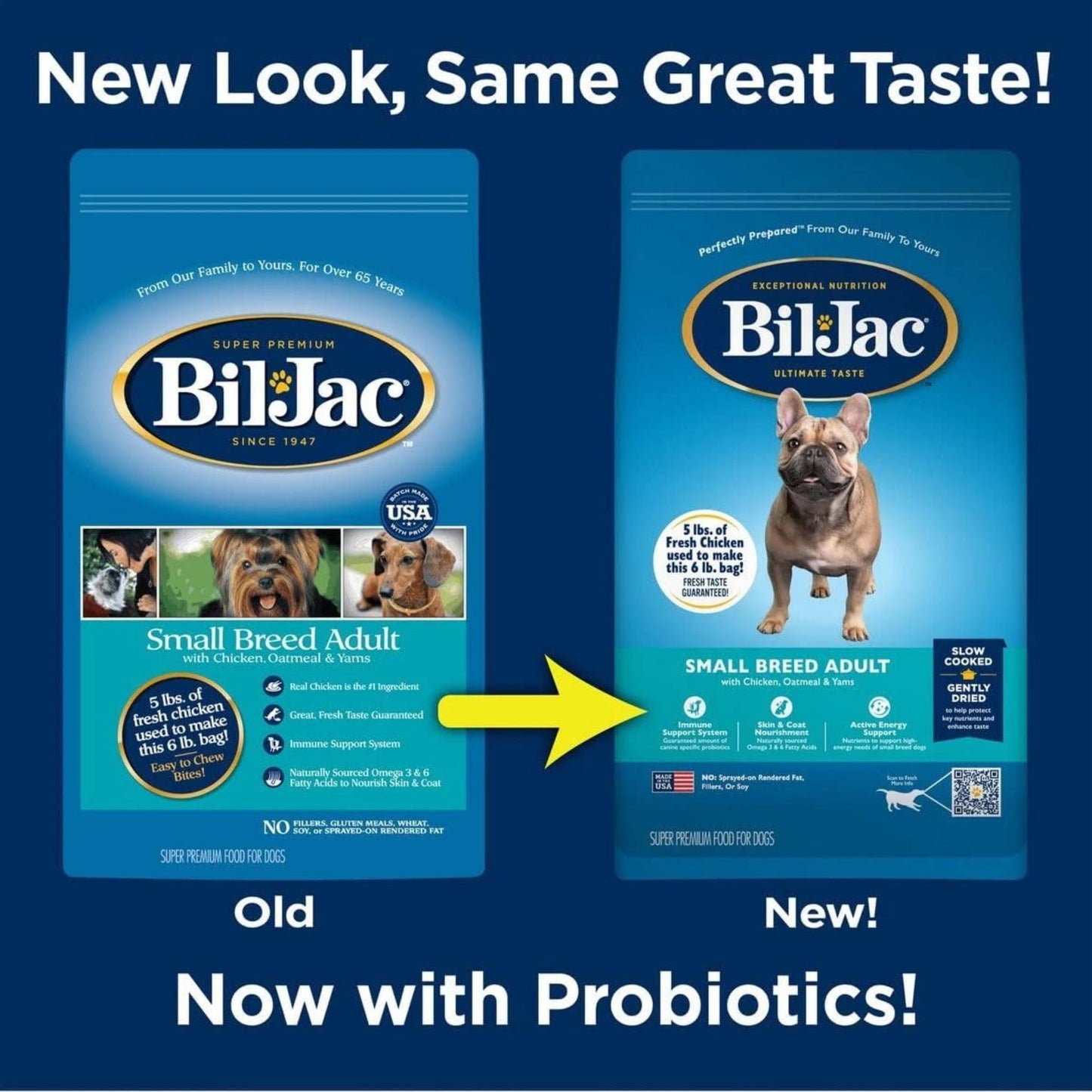 Bil-Jac Small Breed Adult Dog Food Chicken Formula for Healthy Growth and Nutrition