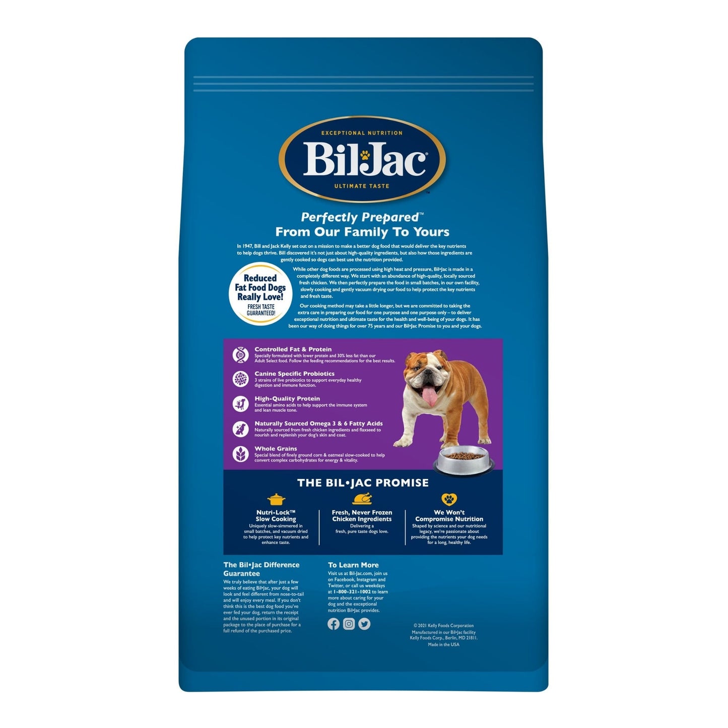 Bil-Jac Reduced Fat Dog Food Chicken Formula for Adult Dogs