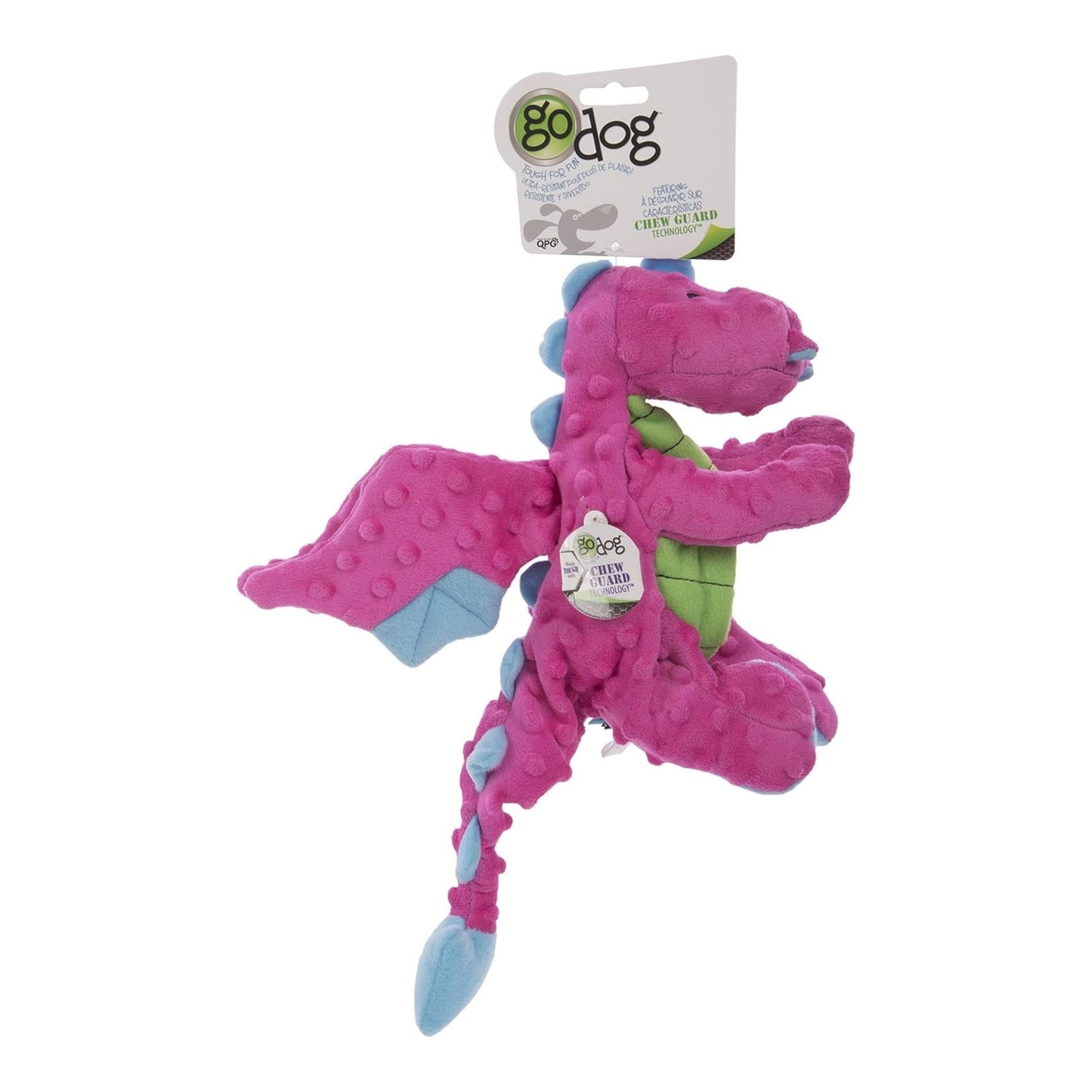 Godog Dragons Dog Toy Durable Chew Toy for Dogs in Various Sizes