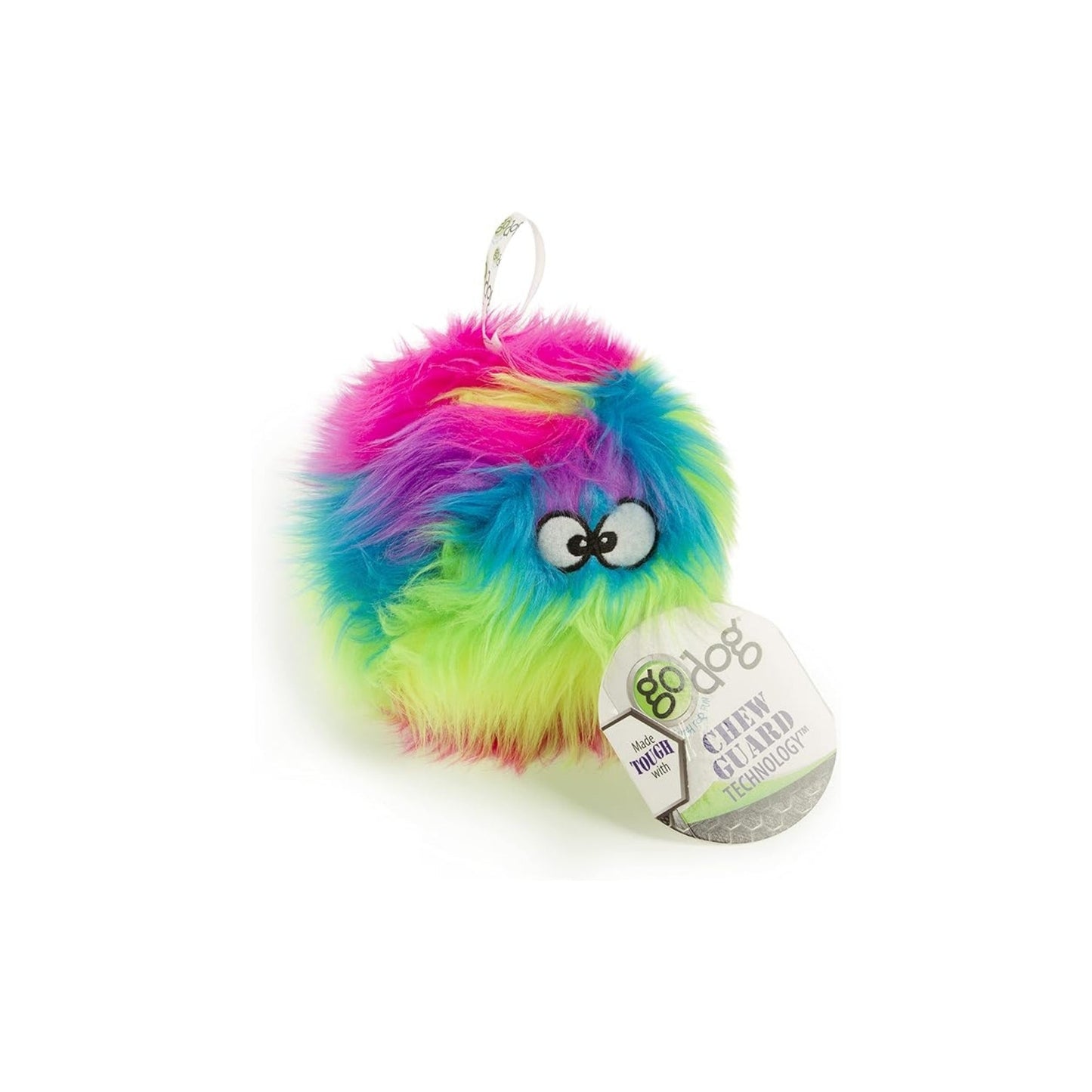 Godog Furballz Dog Toy Rainbow – Durable and Fun Plush Toy for Dogs of All Sizes