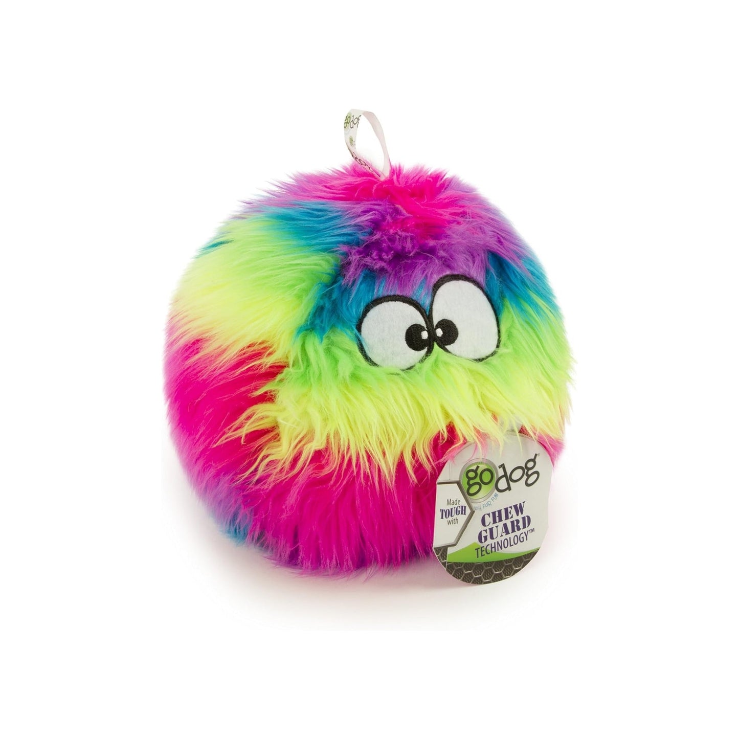 Godog Furballz Dog Toy Rainbow – Durable and Fun Plush Toy for Dogs of All Sizes