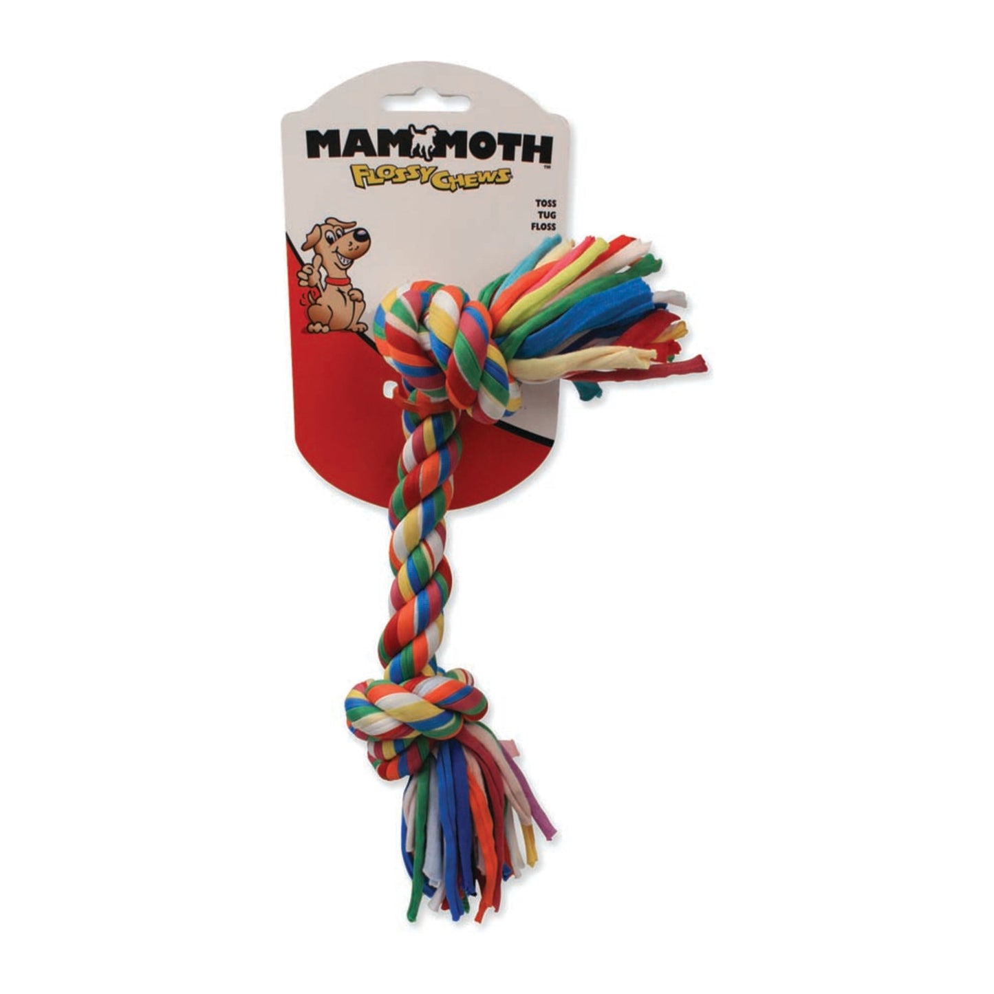 Mammoth Pet Products Cloth Dog Toy Rope Bars and Bone Assorted Sizes