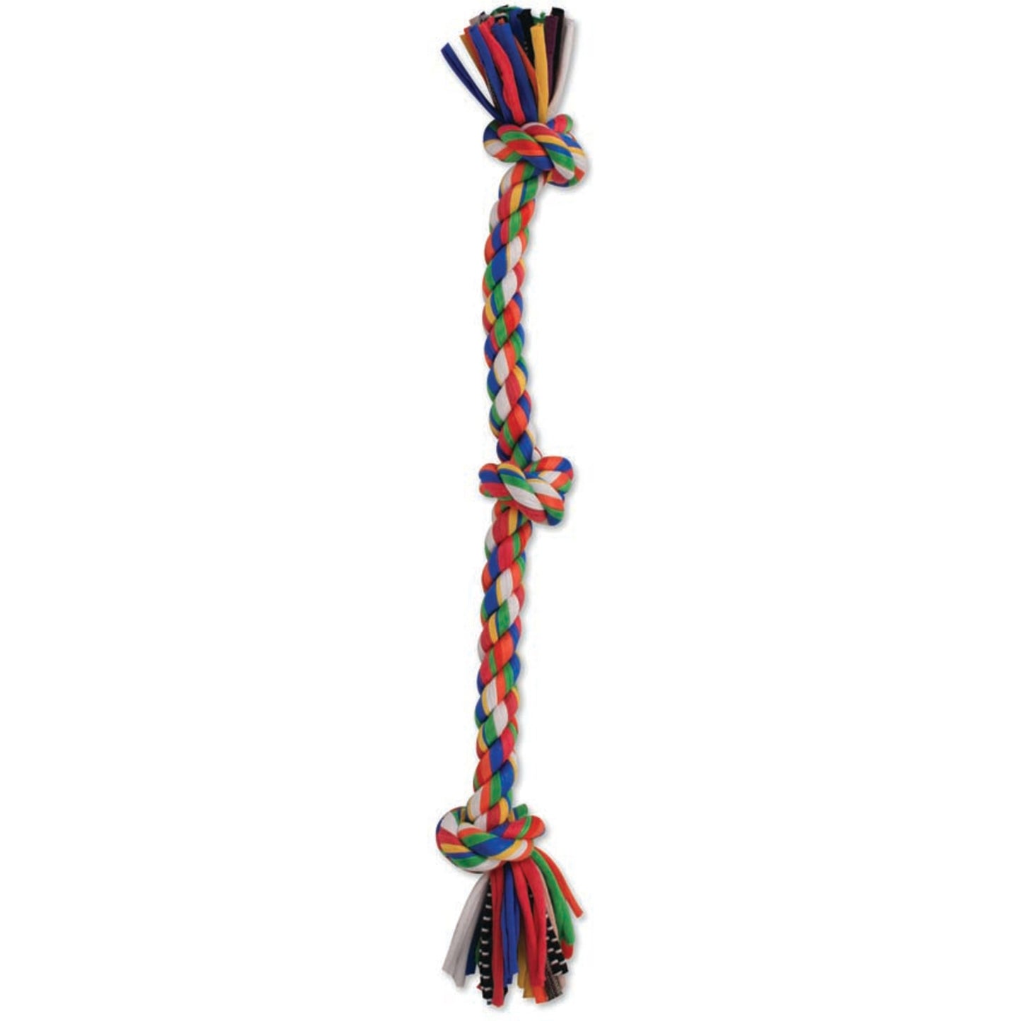 Mammoth Pet Products Cloth Dog Toy Rope Knot Tug Durable Tugging Chew Toy for Dogs