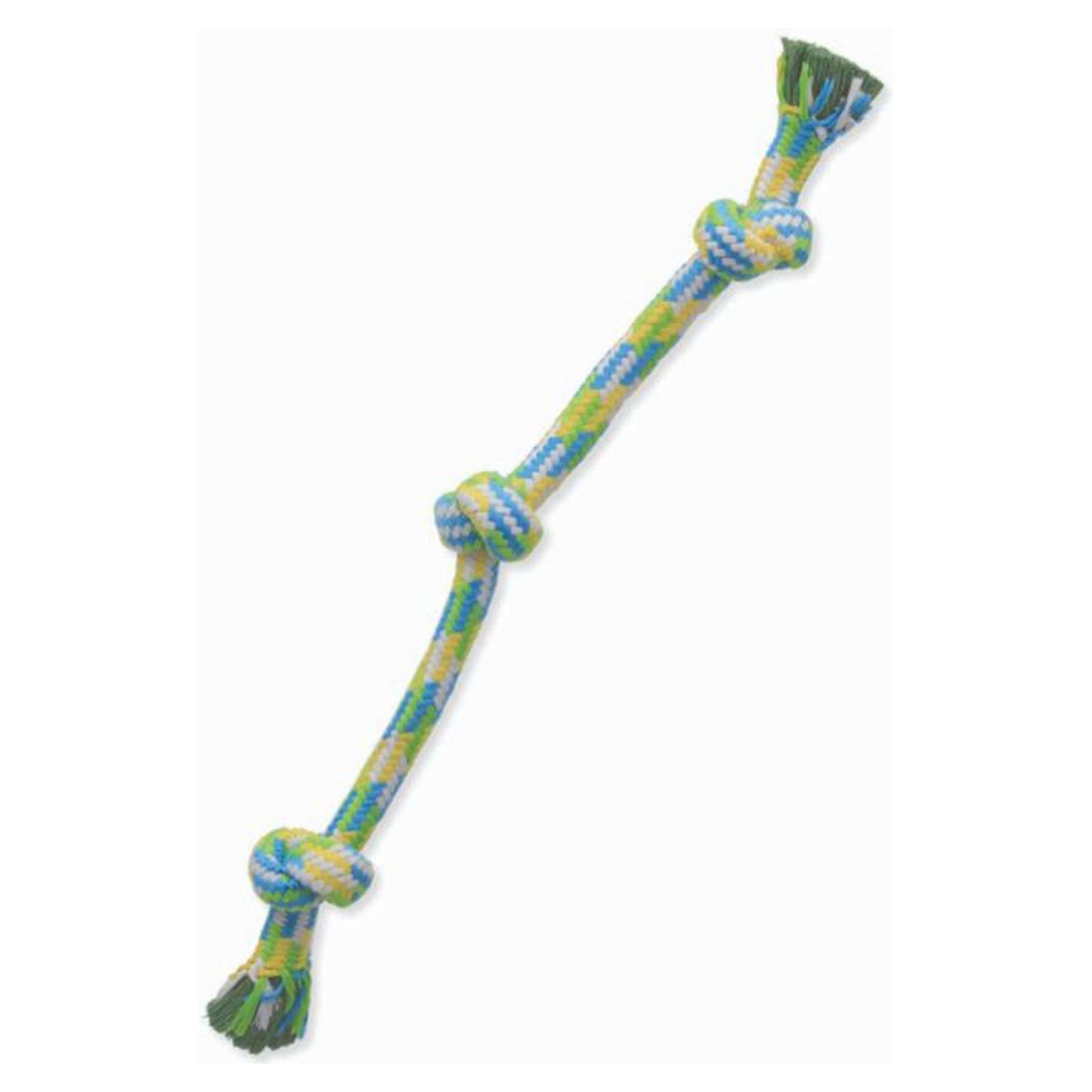 Mammoth Pet Products Braidys 3 Knot Rope Tug Dog Toy Assorted