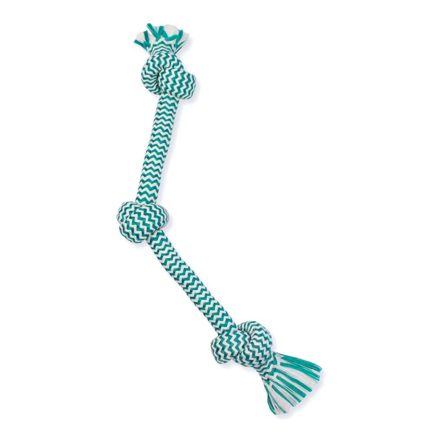 Mammoth Pet Products EXTRA FRESH Knot Tug and Bone Toy Multi-Color Durable Chew Toys