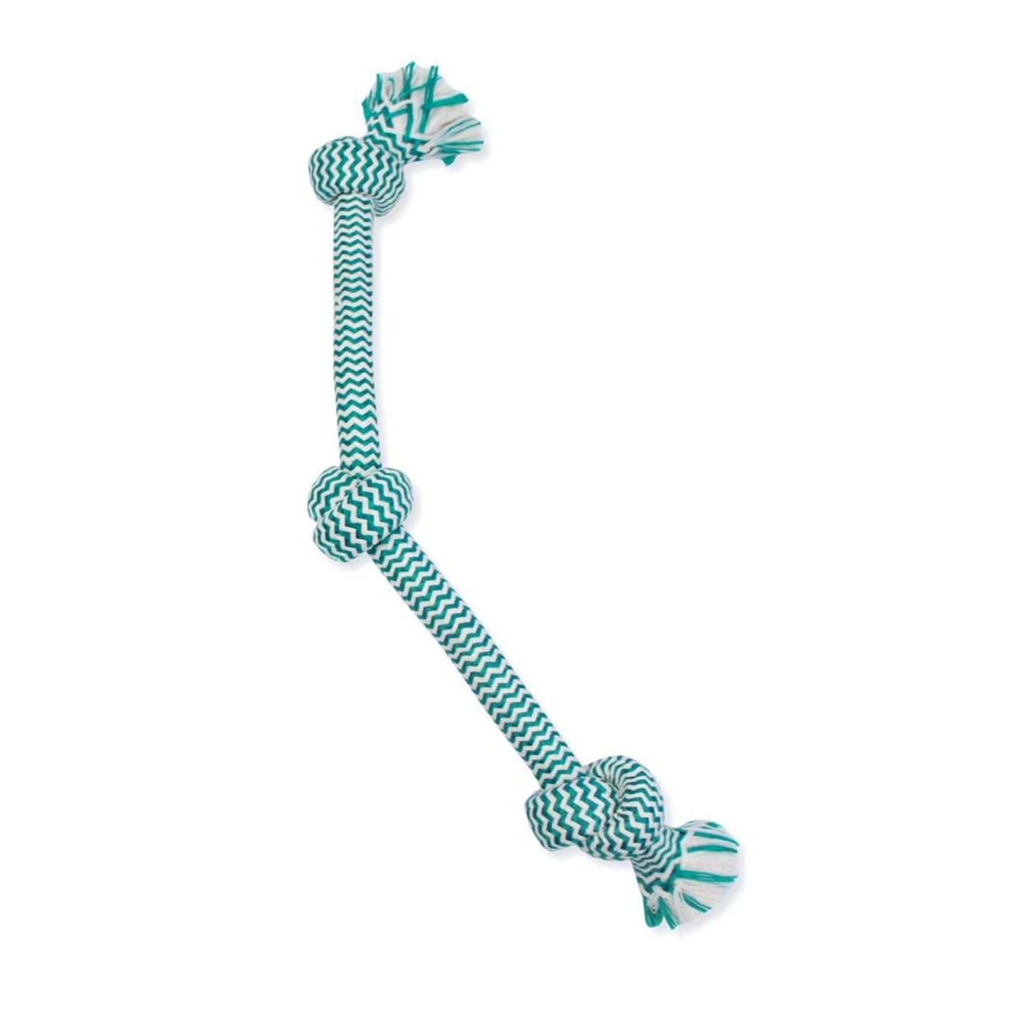 Mammoth Pet Products EXTRA FRESH Knot Tug and Bone Toy Multi-Color Durable Chew Toys