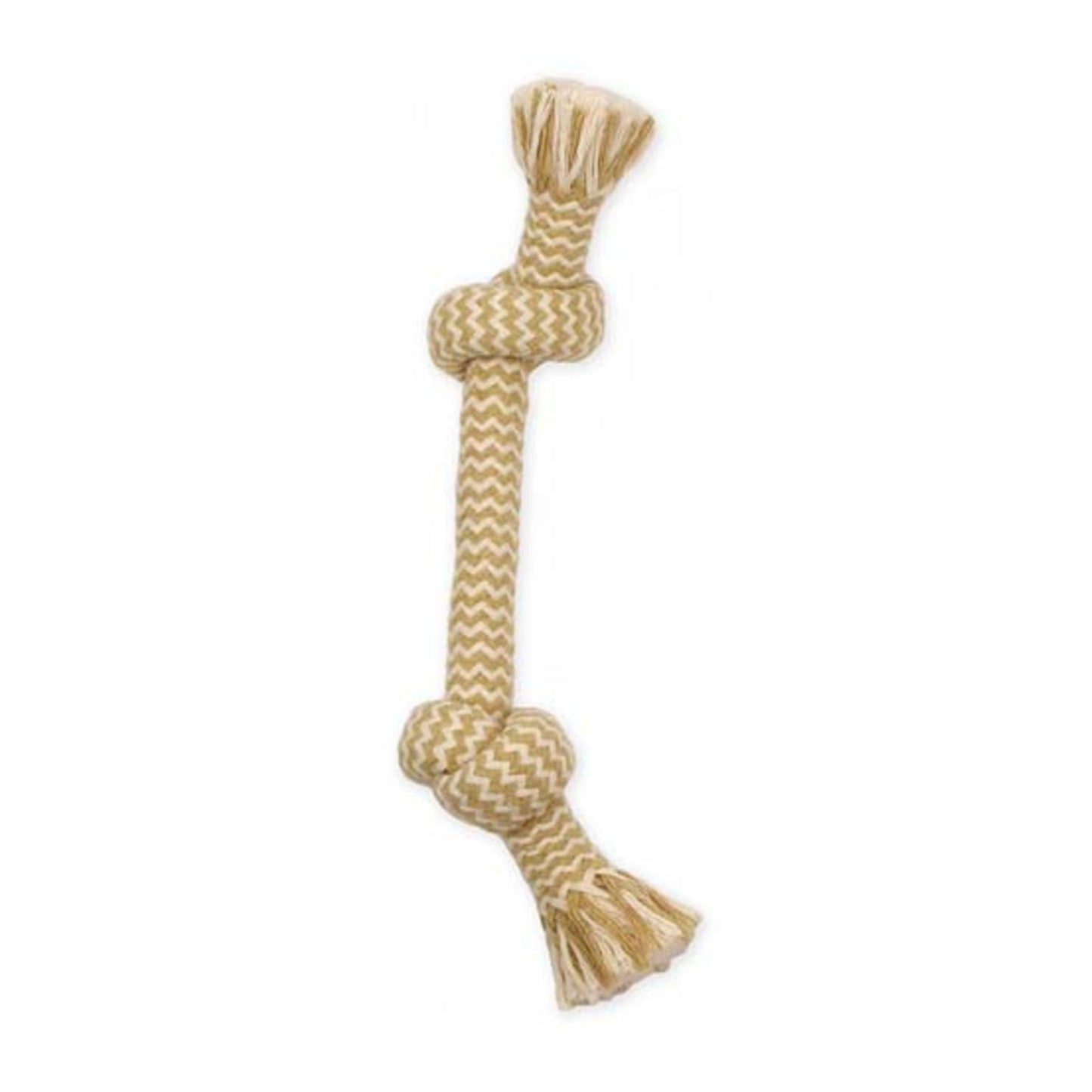 Mammoth Pet Products Flossy Chews EXTRA Peanut Butter Scented Dog Toy 2 & 3 Knot Tug Bone