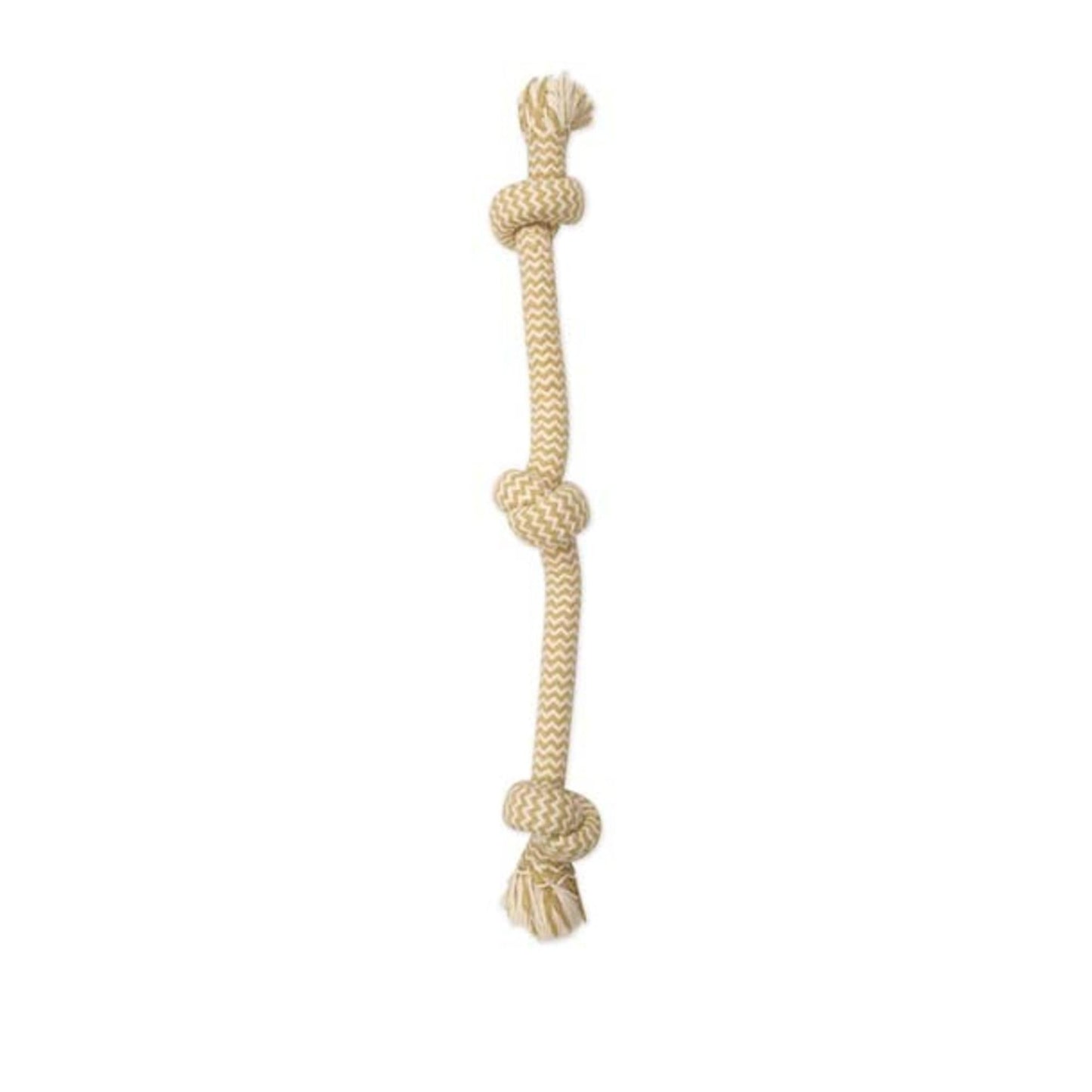 Mammoth Pet Products Flossy Chews EXTRA Peanut Butter Scented Dog Toy 2 & 3 Knot Tug Bone