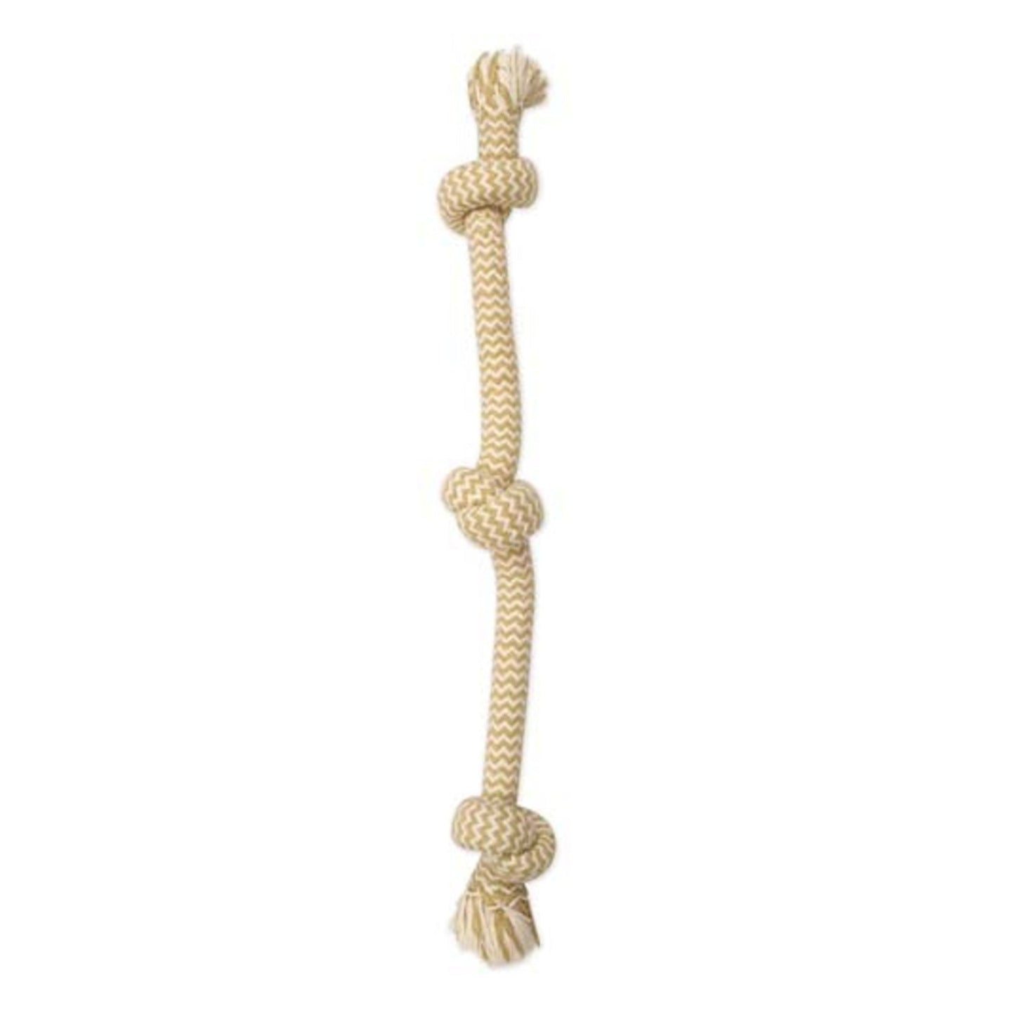 Mammoth Pet Products Flossy Chews EXTRA Peanut Butter Scented Dog Toy 2 & 3 Knot Tug Bone