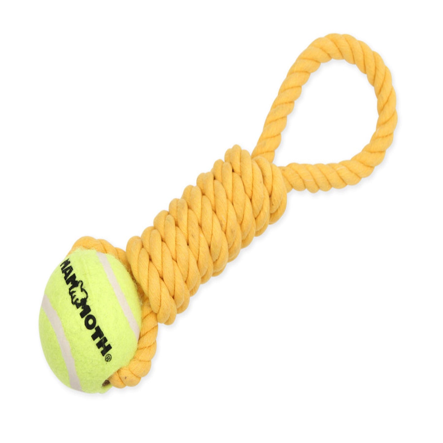 Mammoth Pet Products Twister Pull Tug w/Ball Dog Toy, Durable Interactive Chew Toy