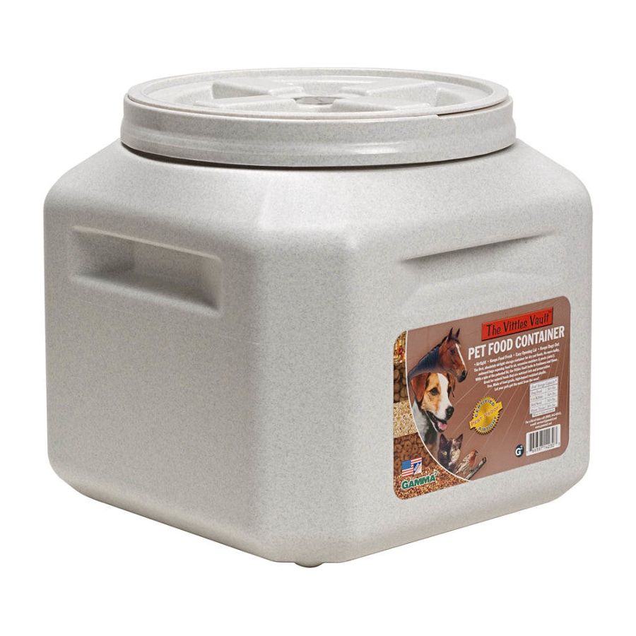 Vittles Vault Outback and Junior Compact Pet Food Containers White Durable Storage