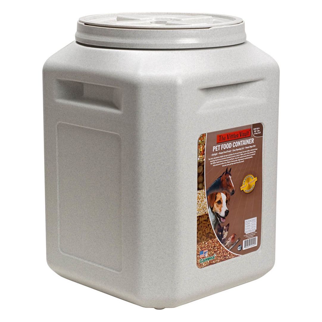 Vittles Vault Outback and Junior Compact Pet Food Containers White Durable Storage