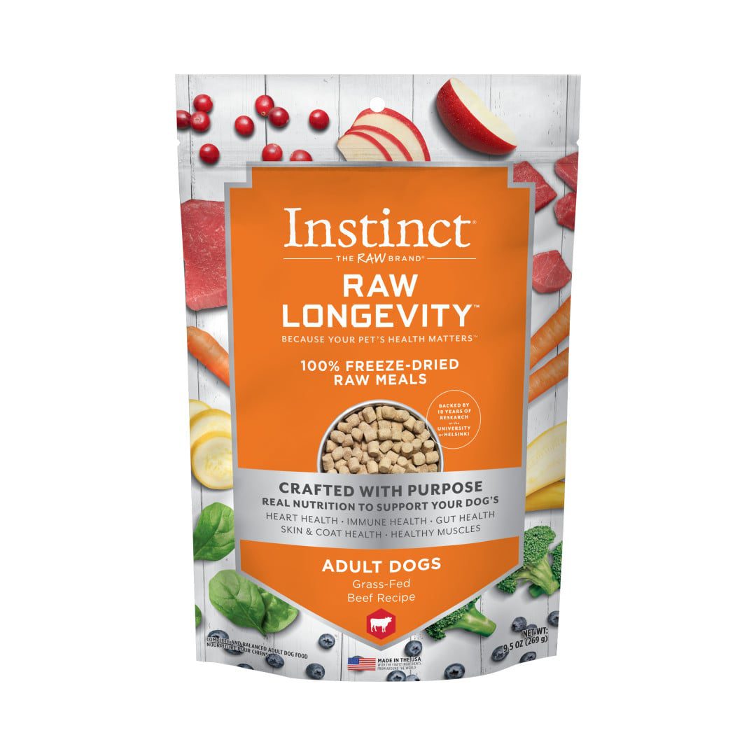 Natures Variety Raw Longevity D Freeze Dried Meals 9.5oz. Beef Adult