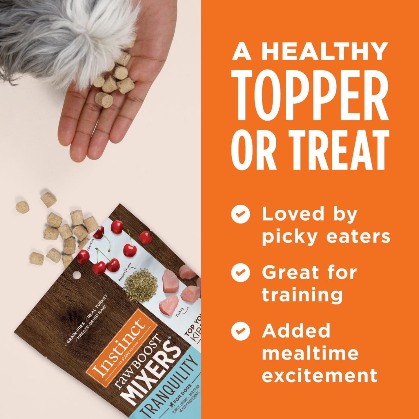 Natures Variety Instinct Raw Boost Mixers Dog Freeze-dried Tranquility Turkey Topper