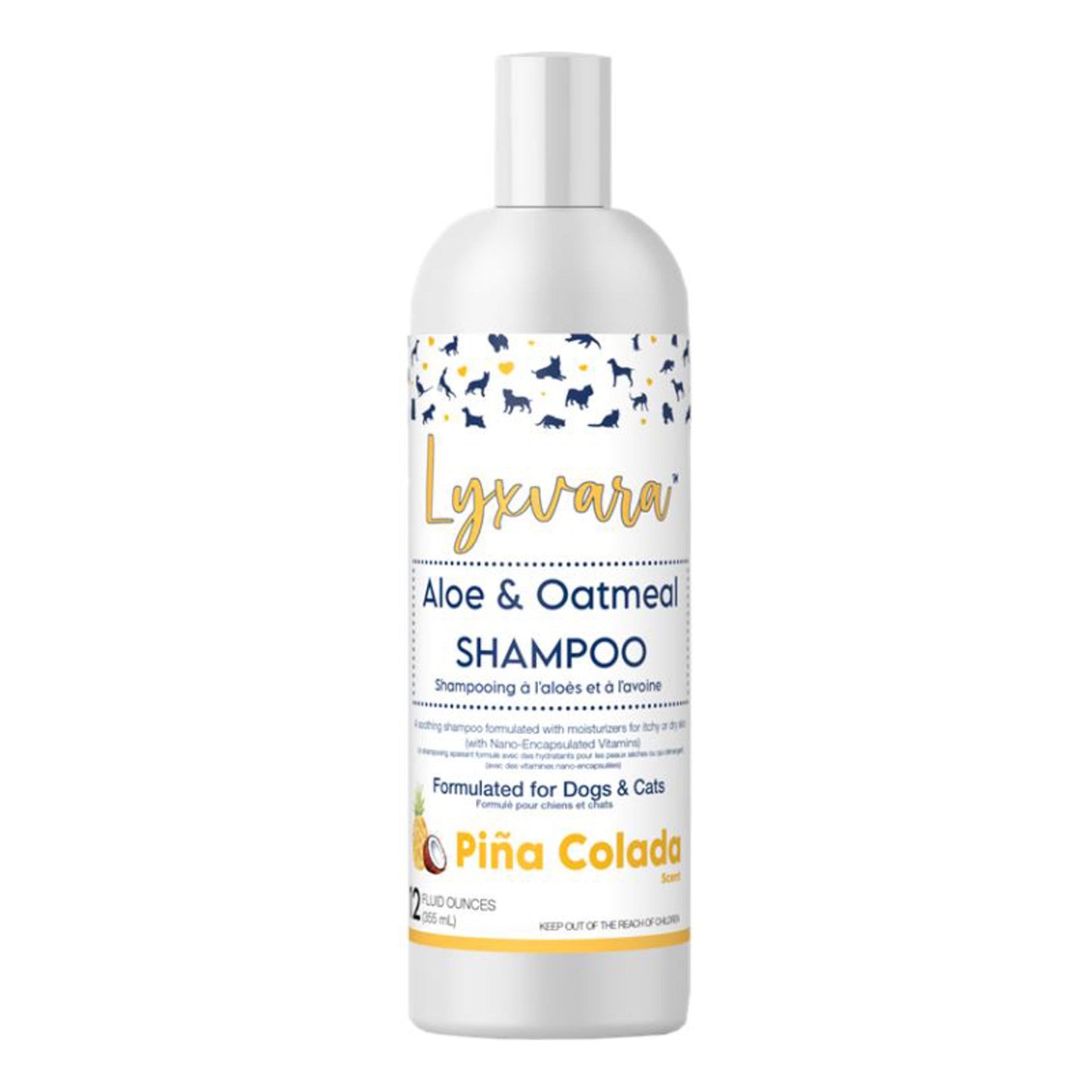 Lyxvara Dog Shampoo Aloe Oatmeal Premium Formula for Healthy Skin and Coat Care