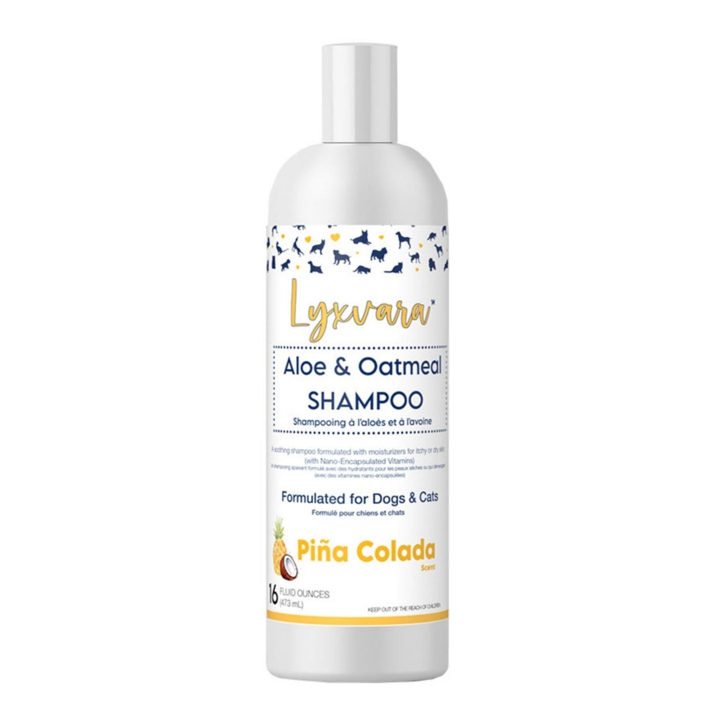 Lyxvara Dog Shampoo Aloe Oatmeal Premium Formula for Healthy Skin and Coat Care