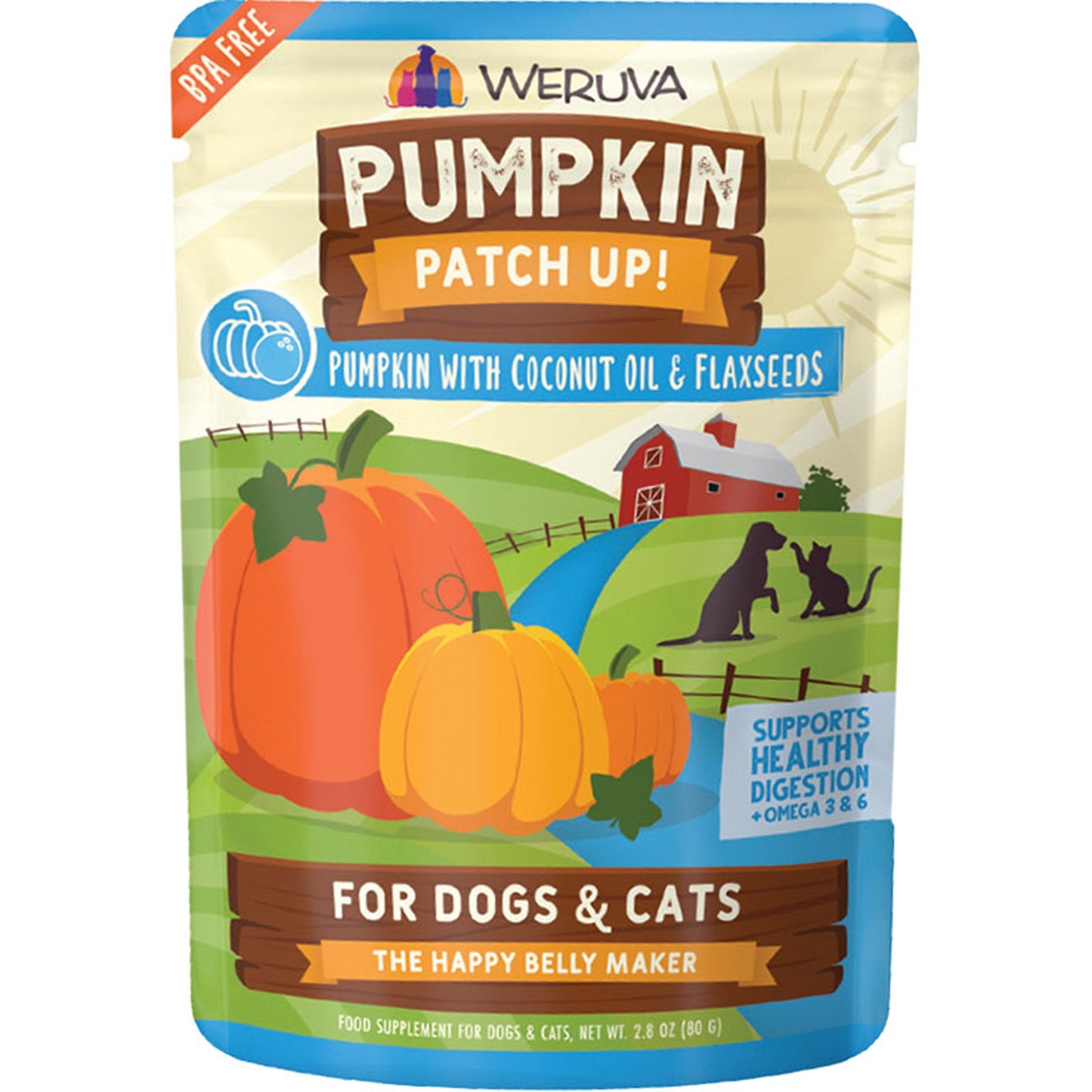 Weruva Dog Cat Pumpkin Coconut Oil Pouch (Case of 12)