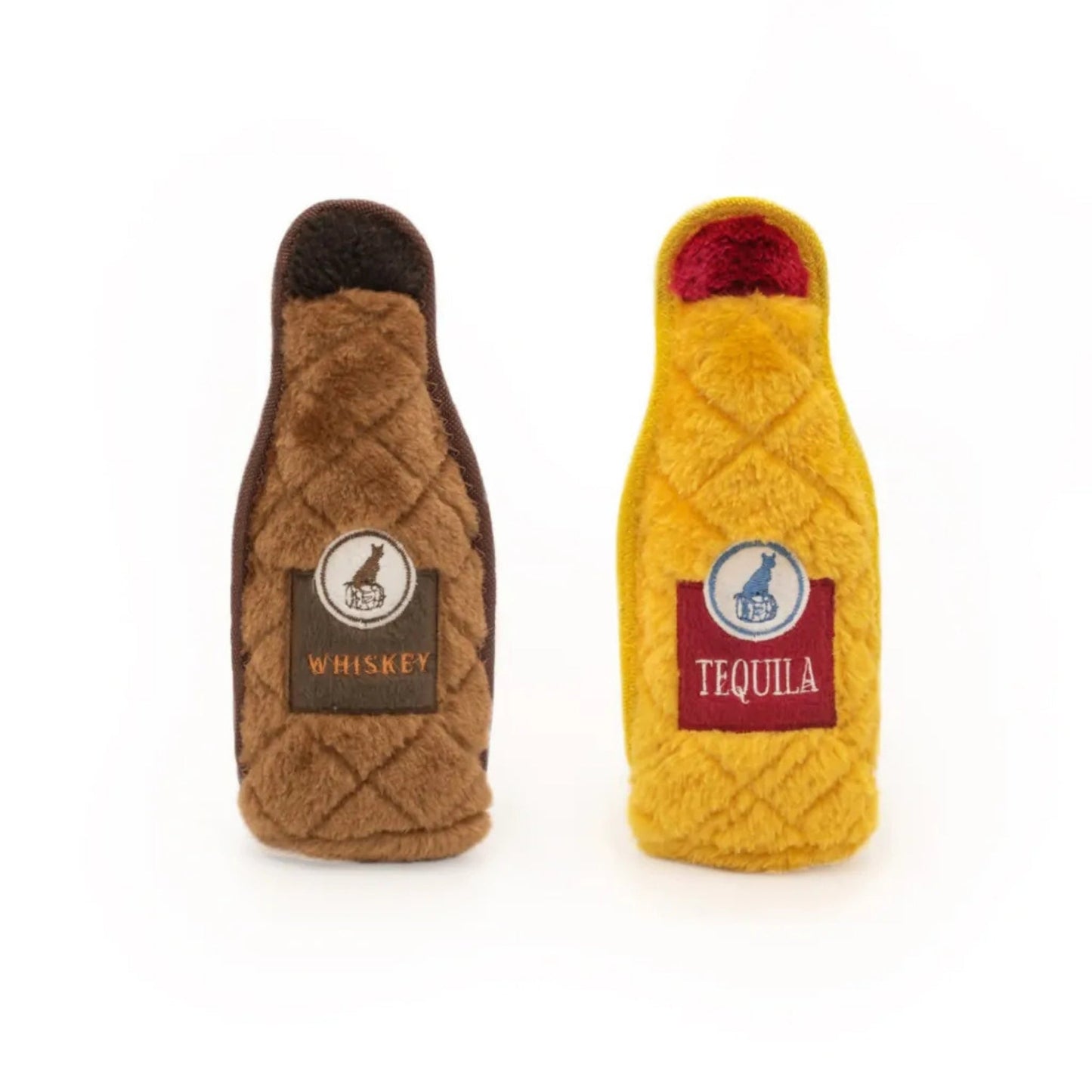 Zippypaws Z-Stitch Happy Hour Crusherz Whiskey/Tiquela Medium-2 Pk