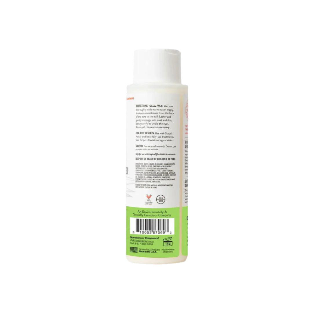 Skout'S Honor Dog & Cat Probiotic Shampoo & Conditioner Sunkissed Coconut 16Oz