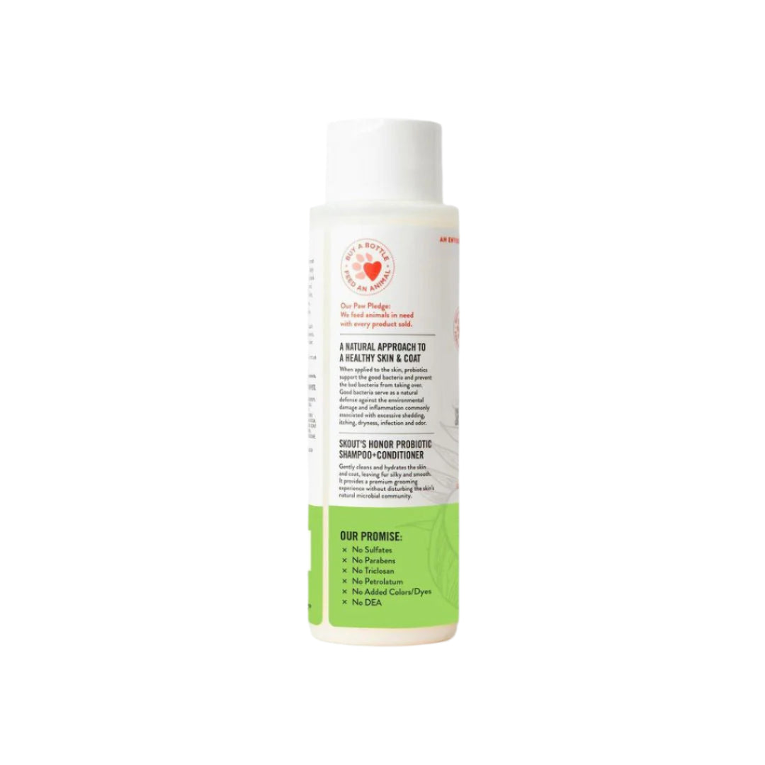 Skout'S Honor Dog & Cat Probiotic Shampoo & Conditioner Sunkissed Coconut 16Oz