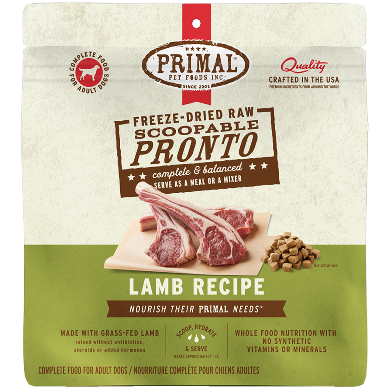 Primal Dog Freeze-Dried Pronto Lamb