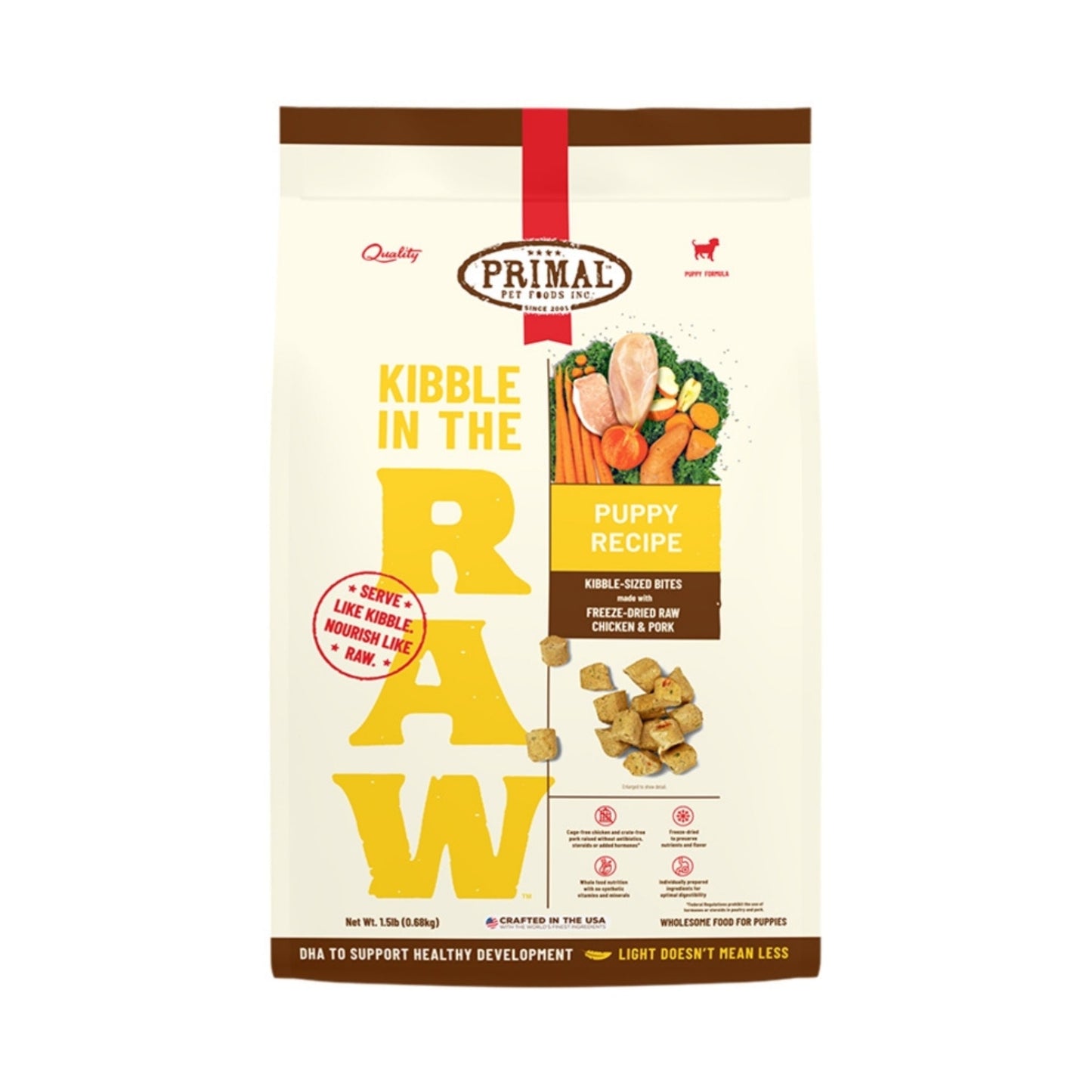 Primal Dog Freeze-Dried Kibble In The Raw Puppy