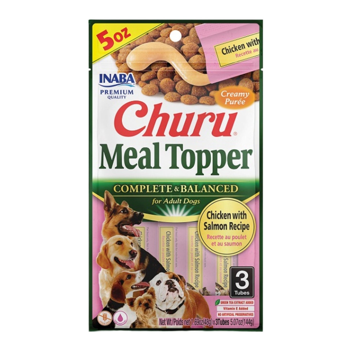 Inaba Churu Meal Topper D Chicken Salmon 2oz/5.07oz