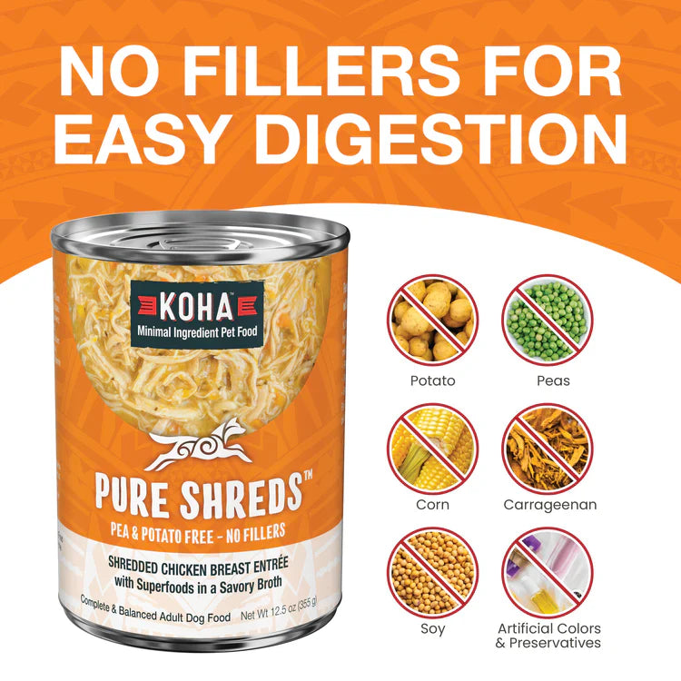 Koha Dog Grain Free Shredded Chicken