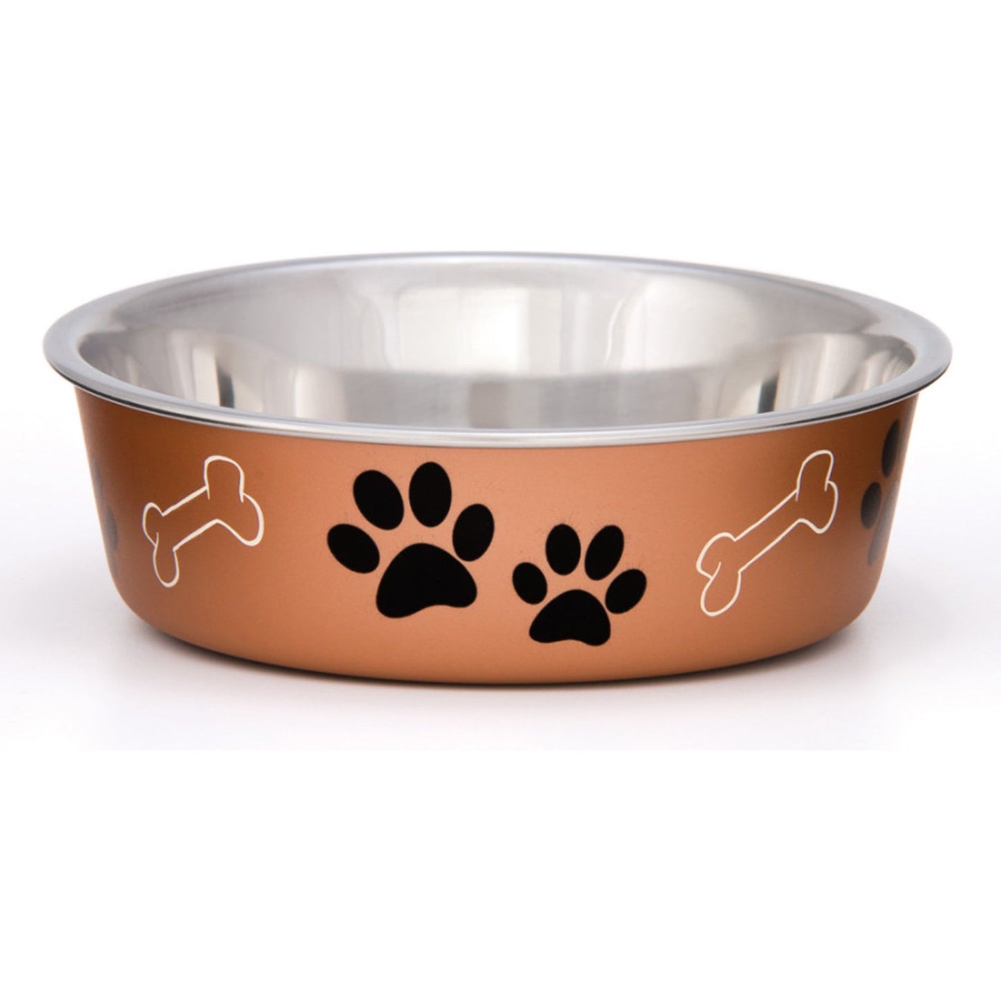 Loving Pets Metallic Dog Bowl Copper 1ea