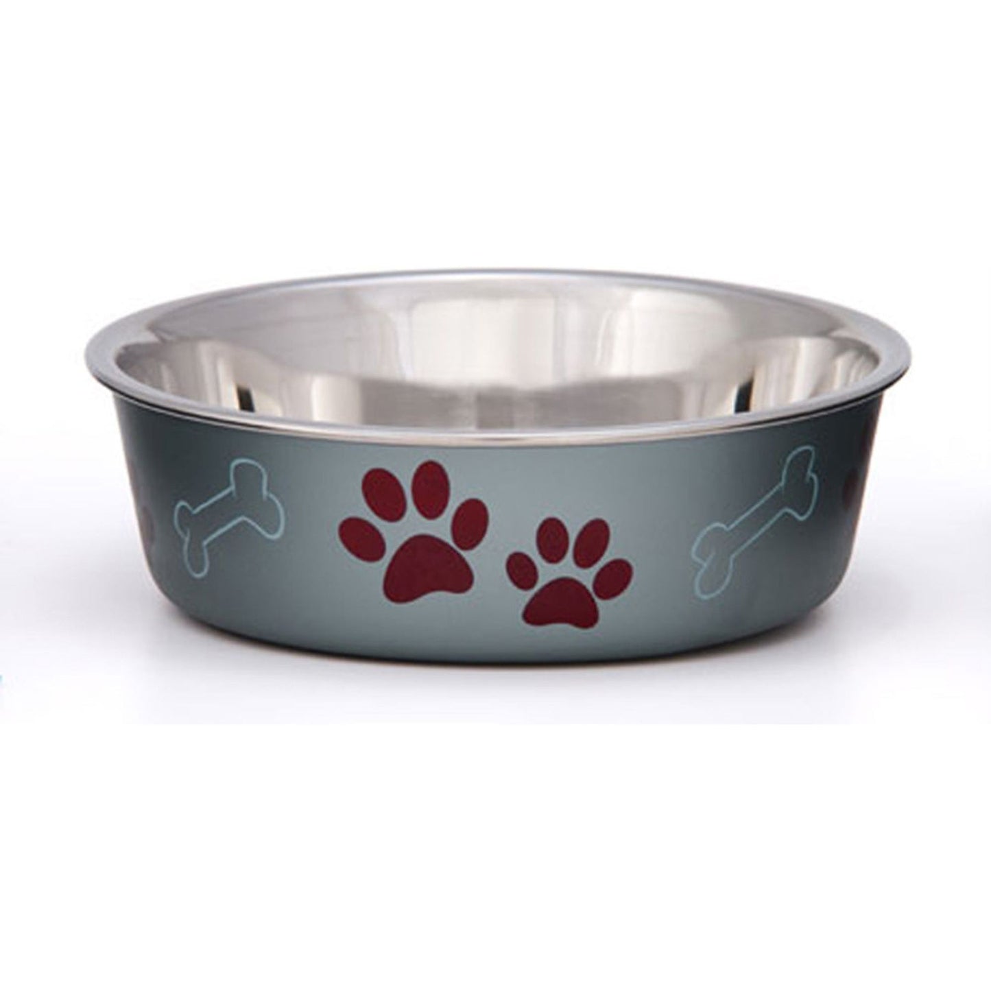 Loving Pets Metallic Dog Bowl Blueberry 1ea