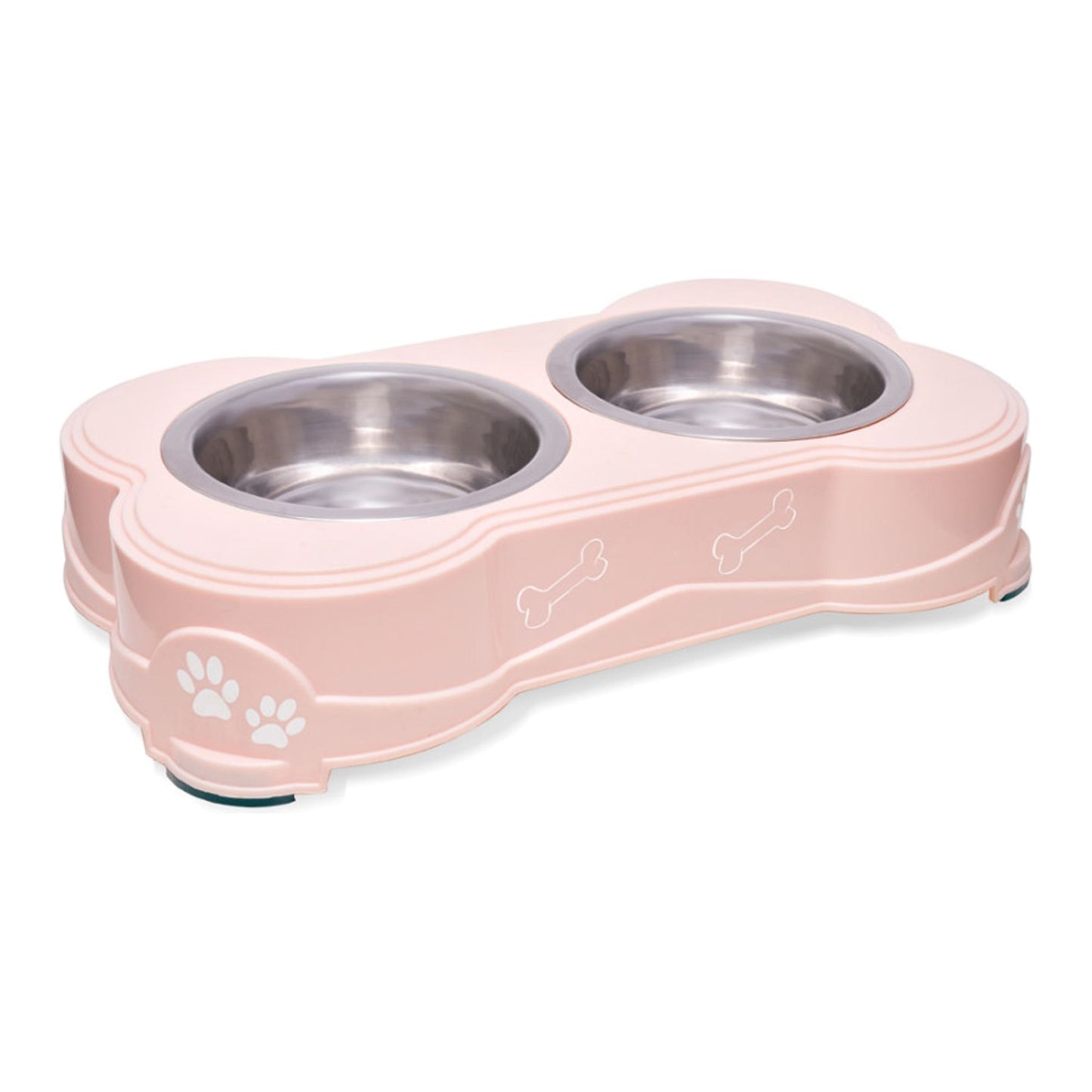 Loving Pets Double Diner Dog Bowl Paparazzi Pink