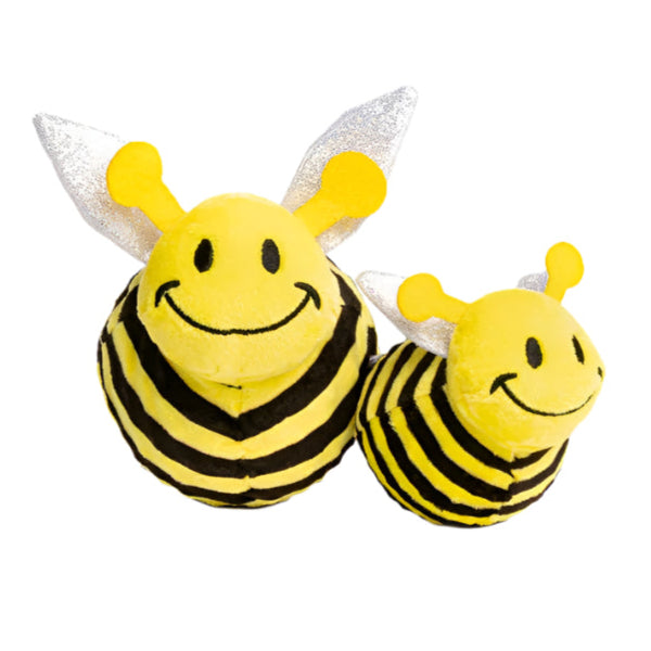 Fabdog Dog Faball Bumble Bee Durable Plush Dog Toy for Small to Large Dogs