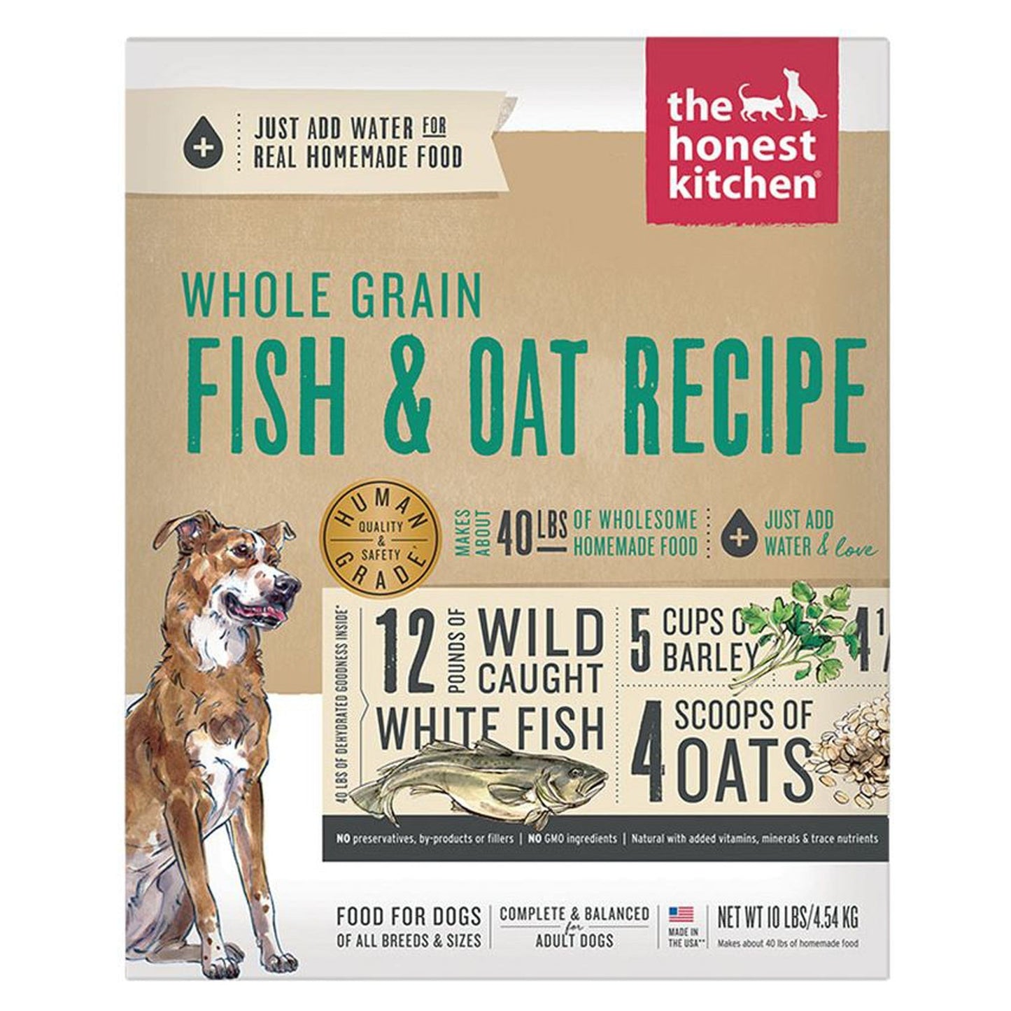 Honest Kitchen Dog Whole Grain Fish Oat