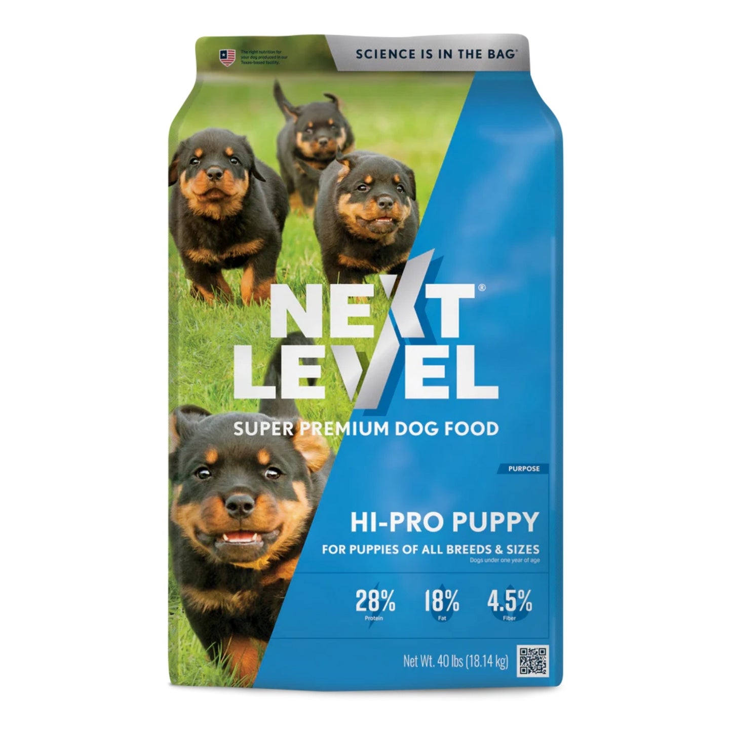 Next Level Hi-Pro Puppy Dry Dog Food High-Protein Formula for Growing Puppies