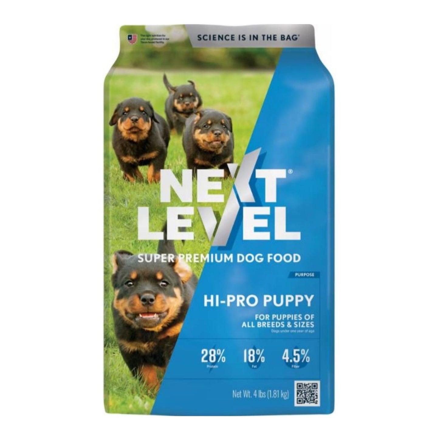 Next Level Hi-Pro Puppy Dry Dog Food High-Protein Formula for Growing Puppies