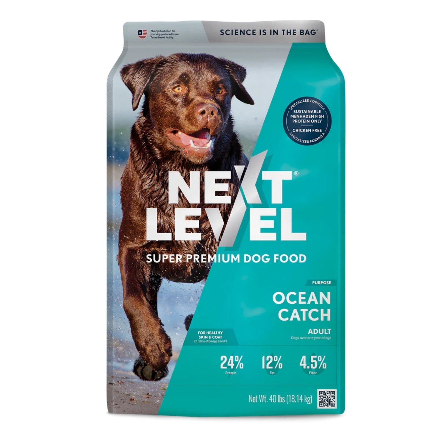 Next Level Ocean Catch Adult Dry Dog Food Premium Nutrition for Healthy Dogs