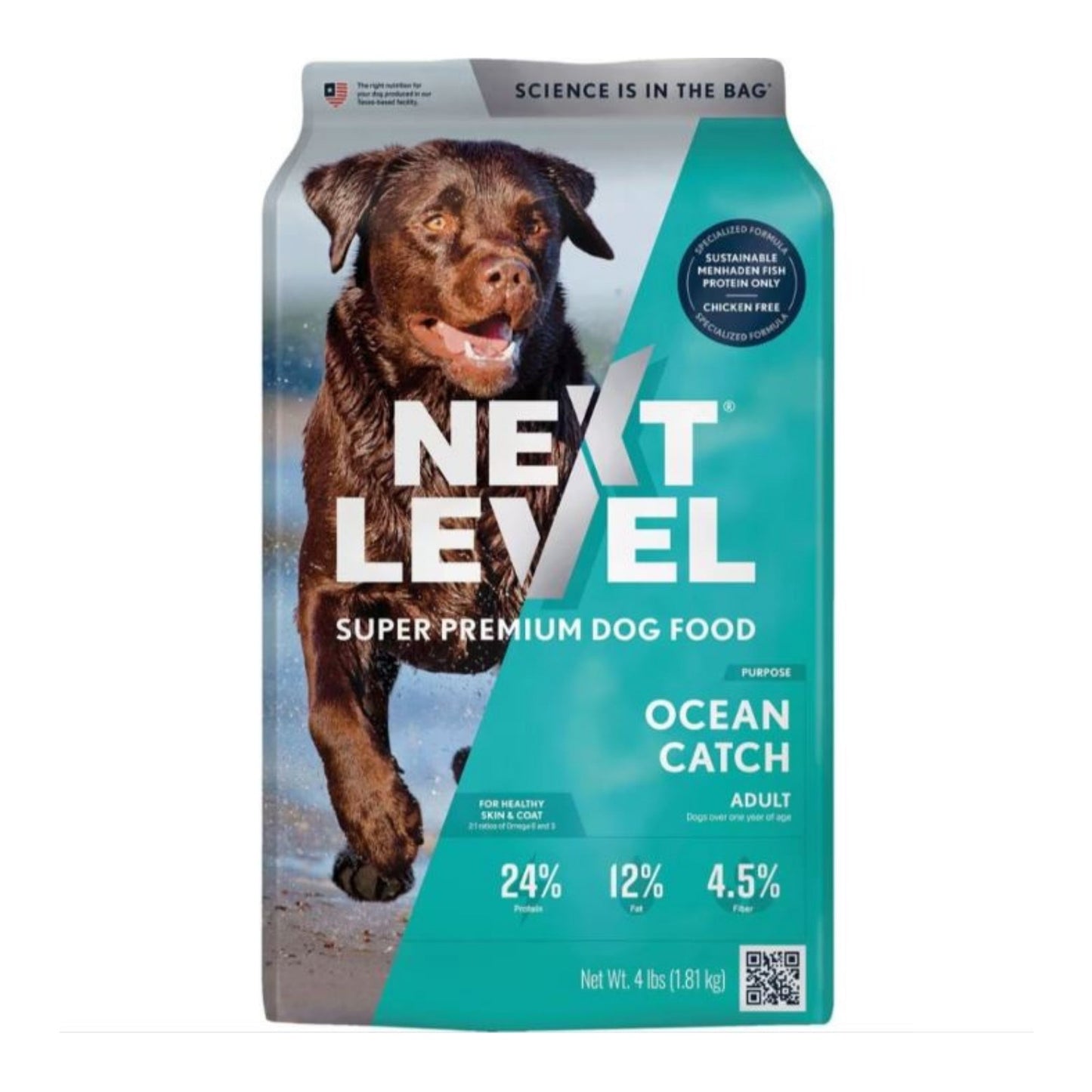 Next Level Ocean Catch Adult Dry Dog Food Premium Nutrition for Healthy Dogs
