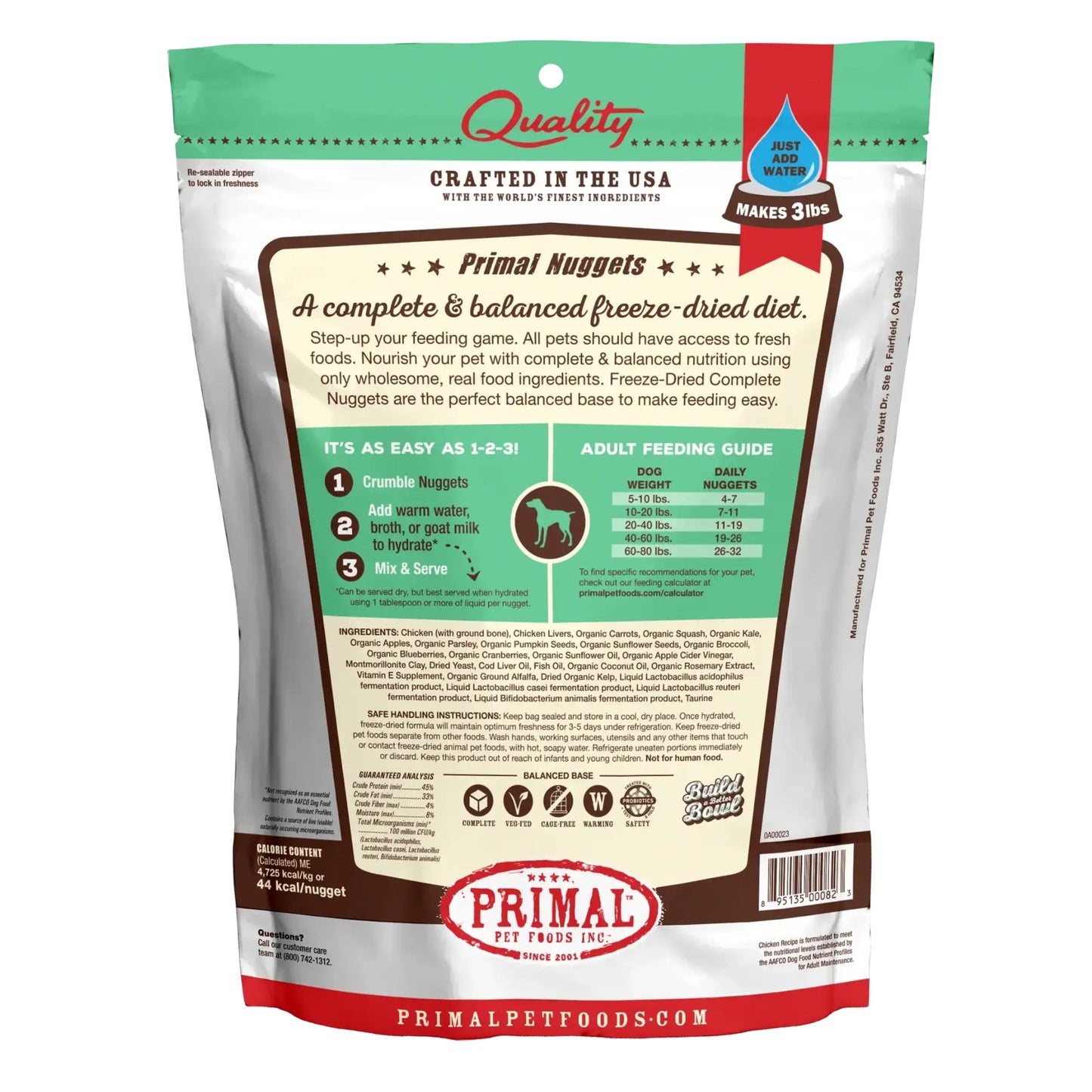 Primal Pet Foods Freeze Dried Food For Dogs