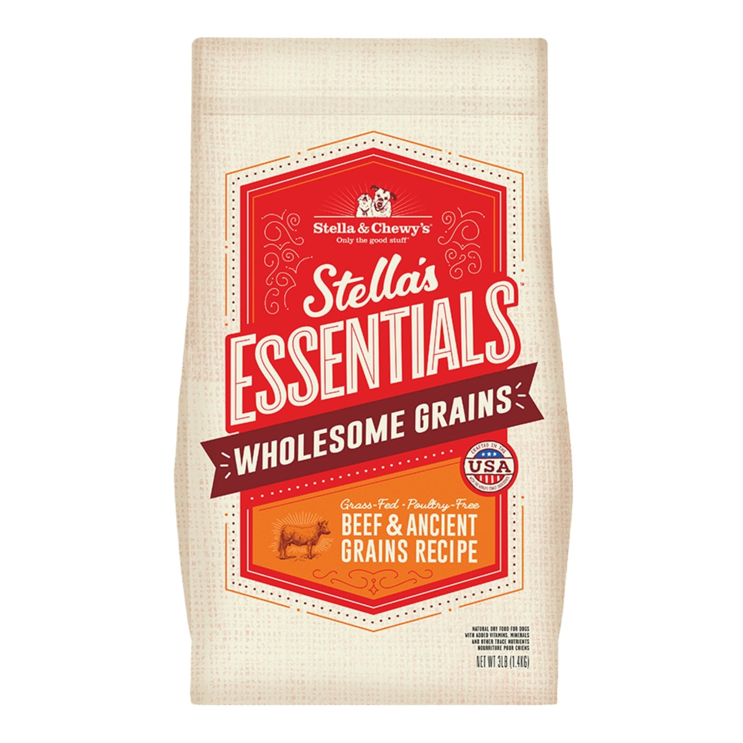 Stella & Chewy's Dog Essential Beef & Ancestral Grains
