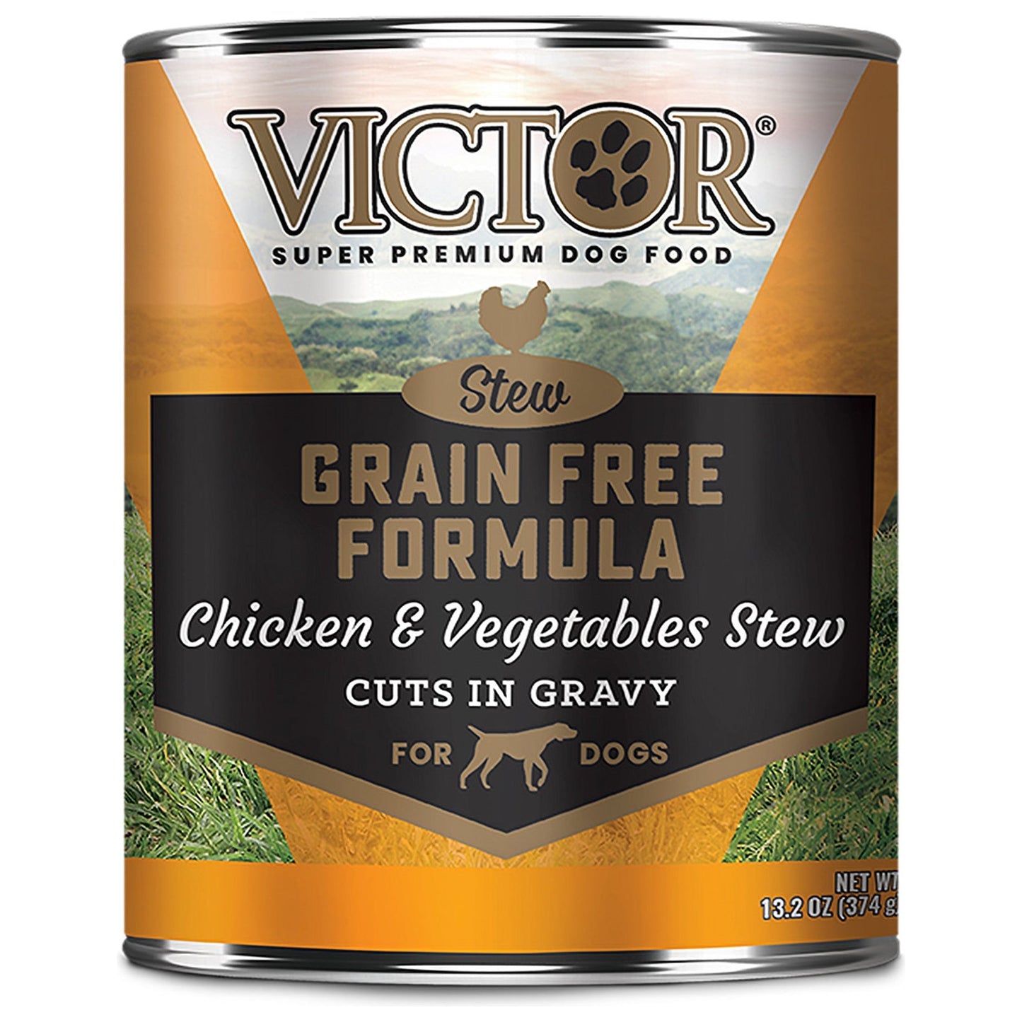 Victor Super Premium Dog Food Grain Free Wet Dog Food Chicken & Vegetable in gravy 13.2oz