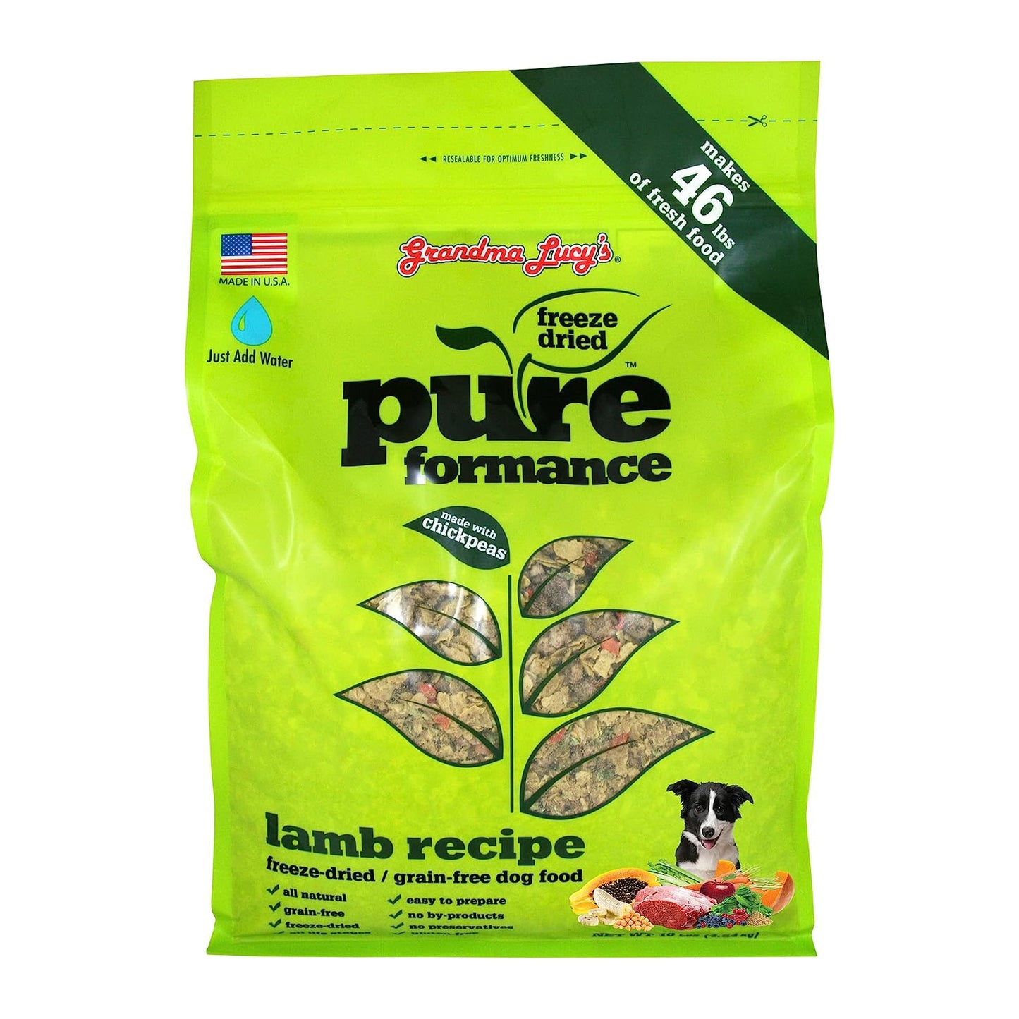 Grandma Lucy's Dog Pure Grain Free Lamb Chickpea Dog Food