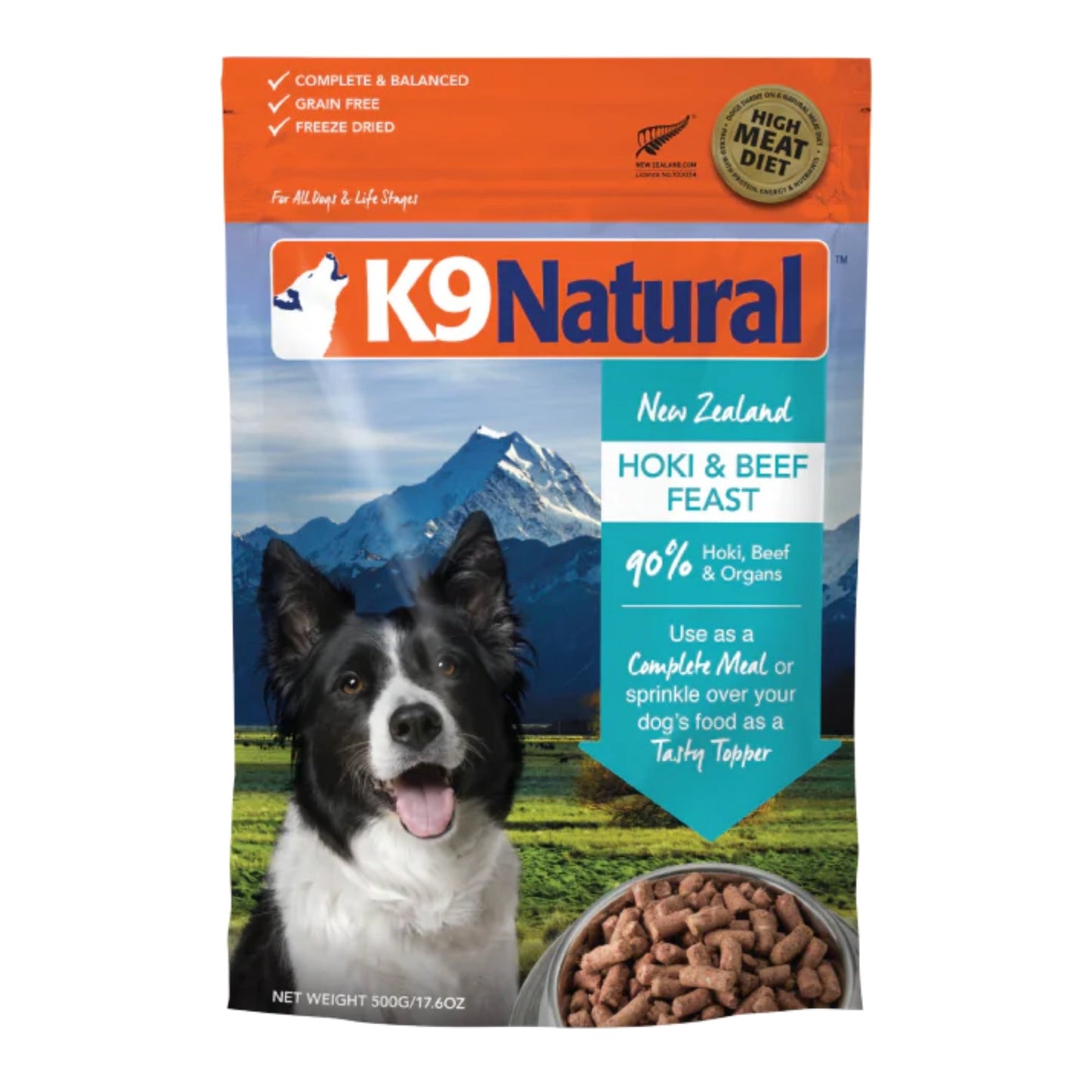 K9 Natural Dog Freeze-Dried Hoki & Beef