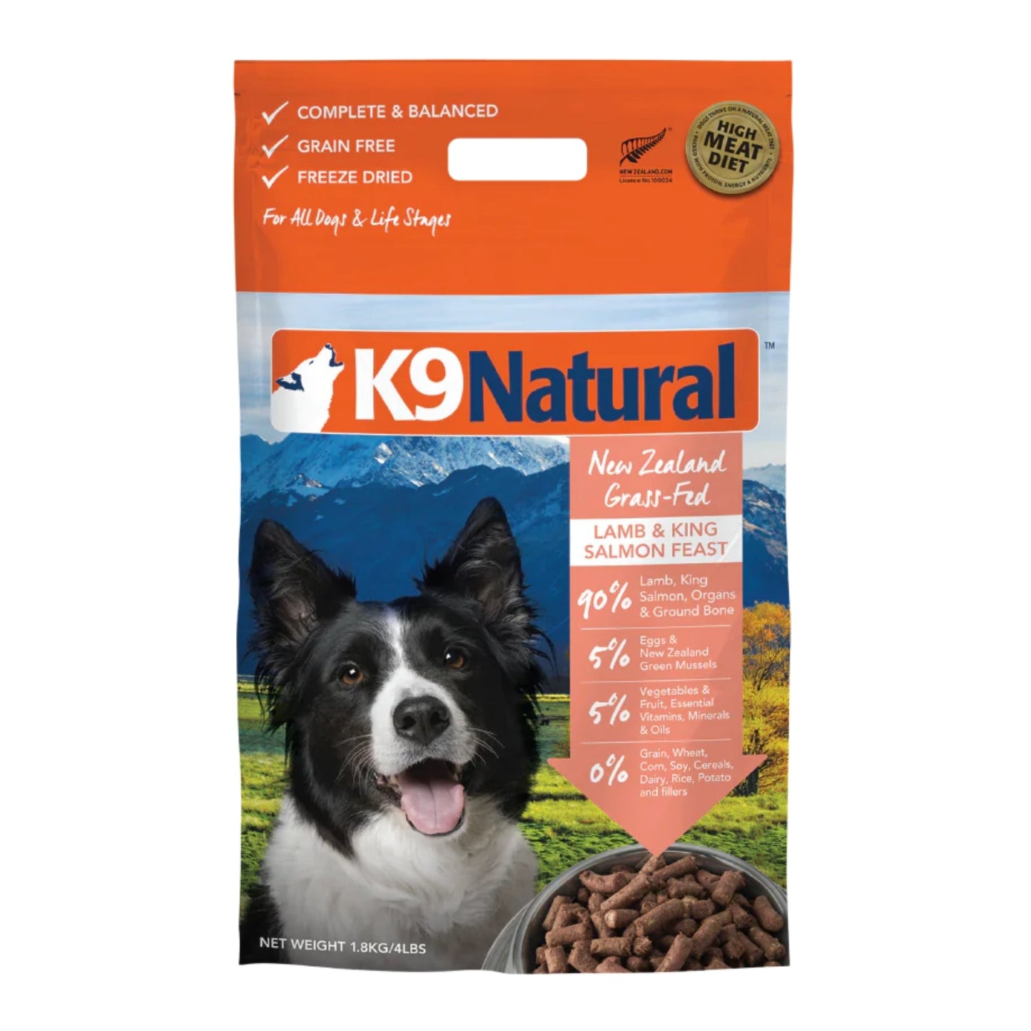 K9 Natural Dog Freeze-Dried Lamb & Salmon