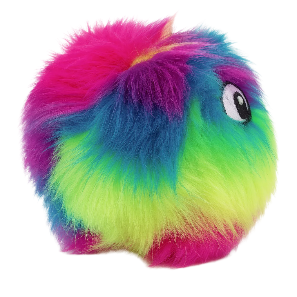 Godog Furballz Dog Toy Rainbow – Durable and Fun Plush Toy for Dogs of All Sizes
