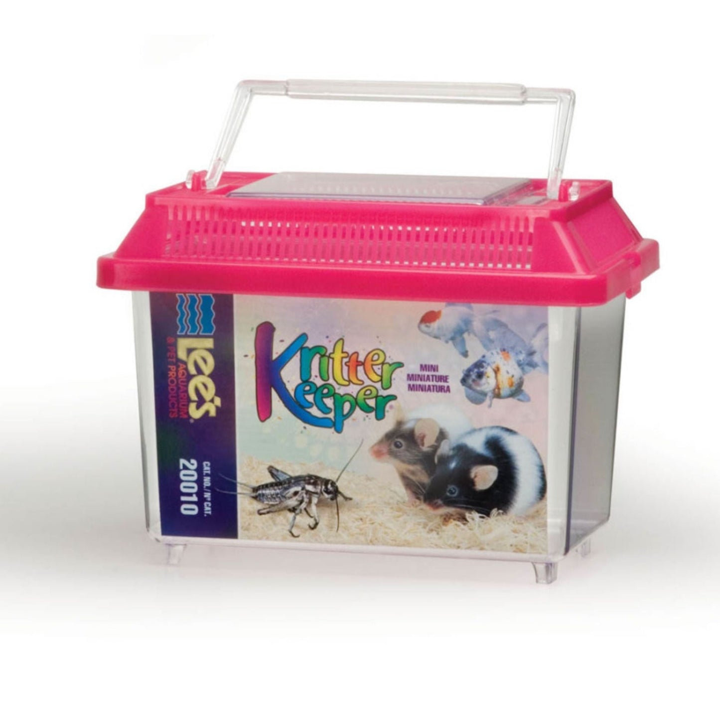 Lee's Aquarium & Pet Products Rectangle Kritter Keeper with Lid Label Assorted Colors Vary